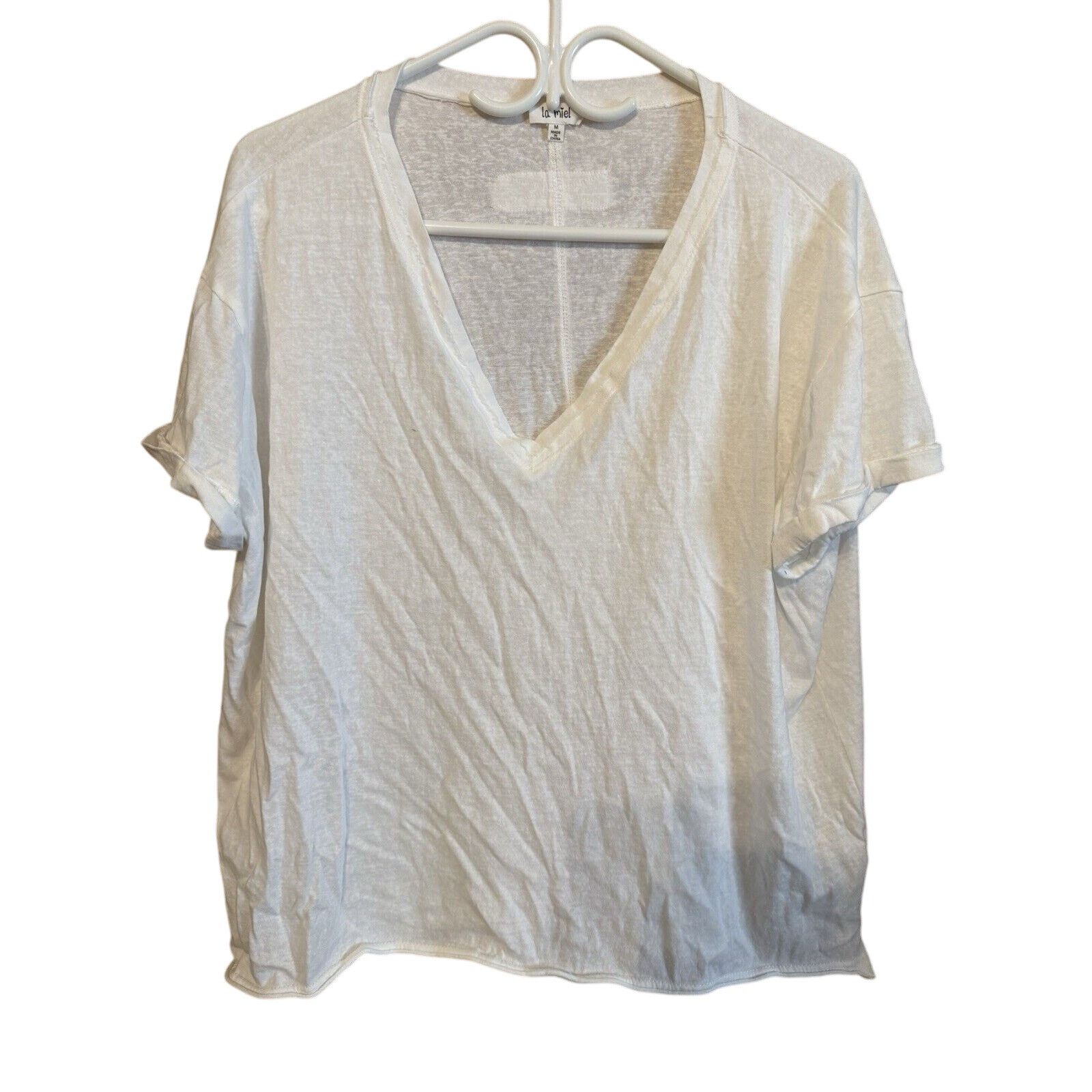 Other La Miel Oversized Basic White Tee Size M / US 6-8 / IT 42-44 - 1 Thumbnail