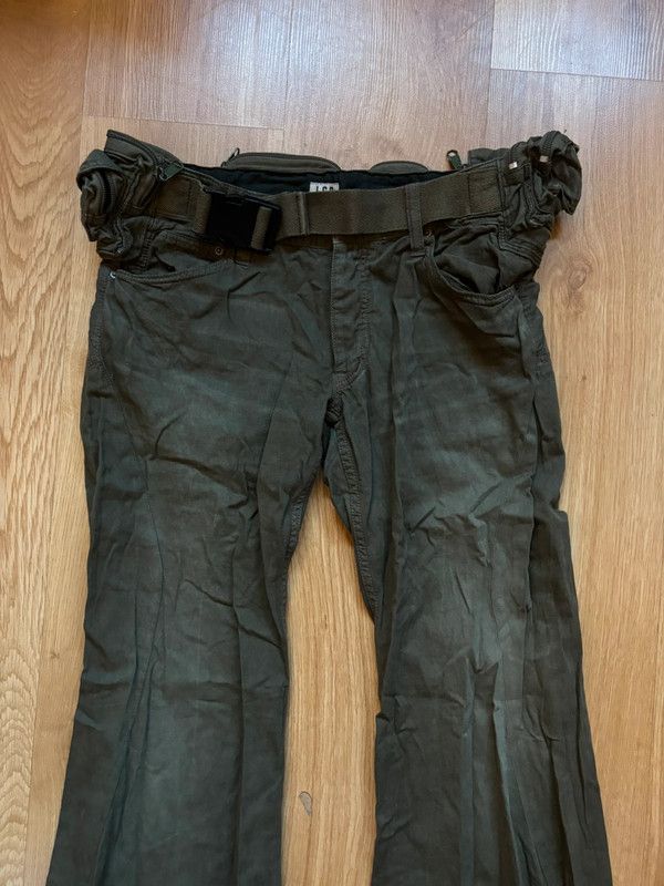 Japanese Brand × Le Grande Bleu (L.G.B.) 2000'S L.G.B. Utility Belt Flared Pants Size US 31 - 5 Thumbnail