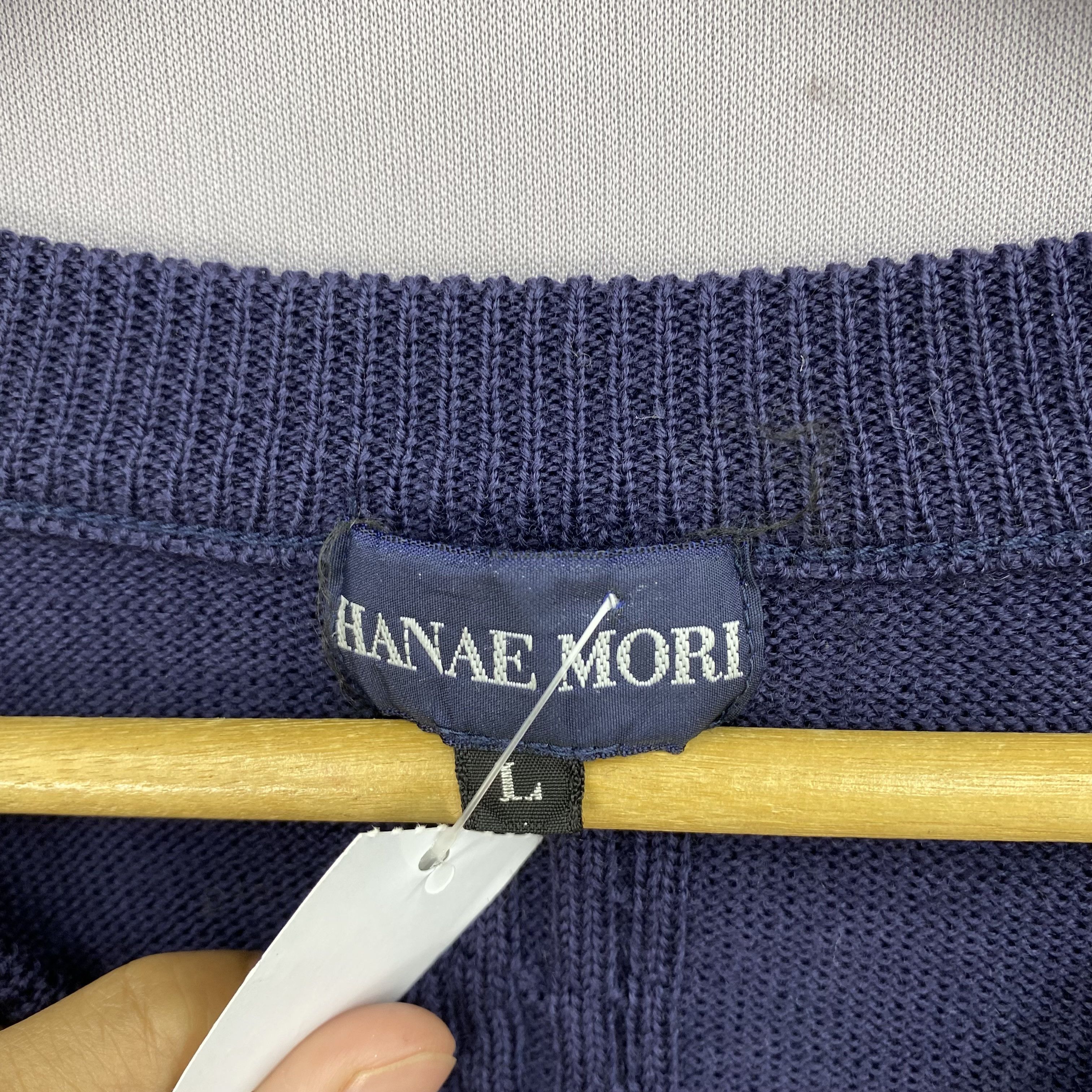 Hanae Mori Vintage Hanae Mori Knitwear Jumper Sweater Ribbed Sweatshirt Size US XS / EU 42 / 0 - 4 Thumbnail