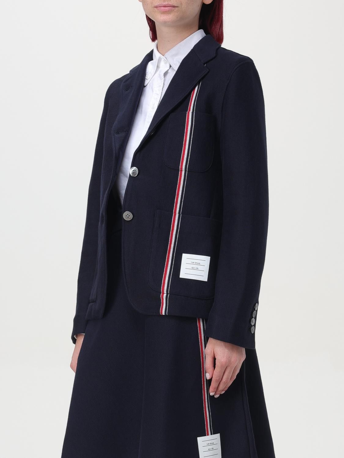 Thom Browne o1s22i1n0924 Single-Breasted Cotton Knit Jacket Size S / US 4 / IT 40 - 4 Thumbnail