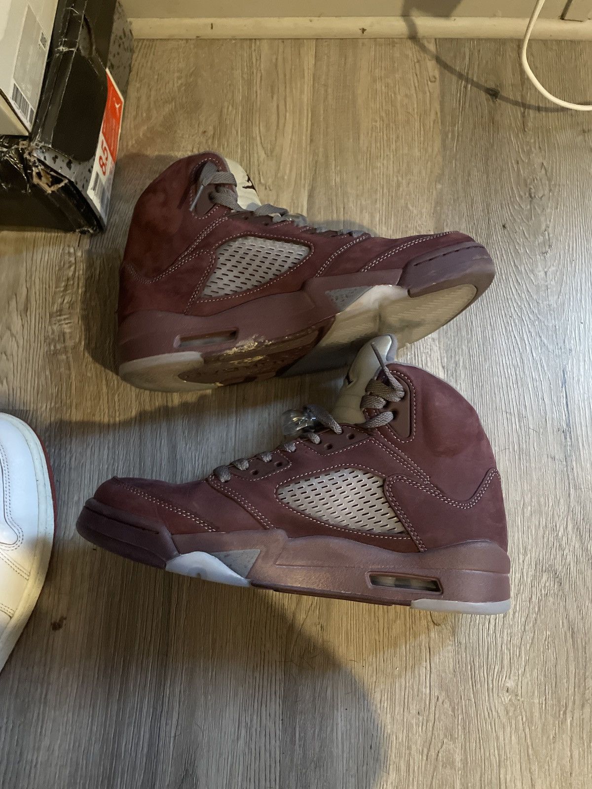 Jordan Brand Retro Burgundy 5s with box Size US 9 / EU 42 - 4 Thumbnail