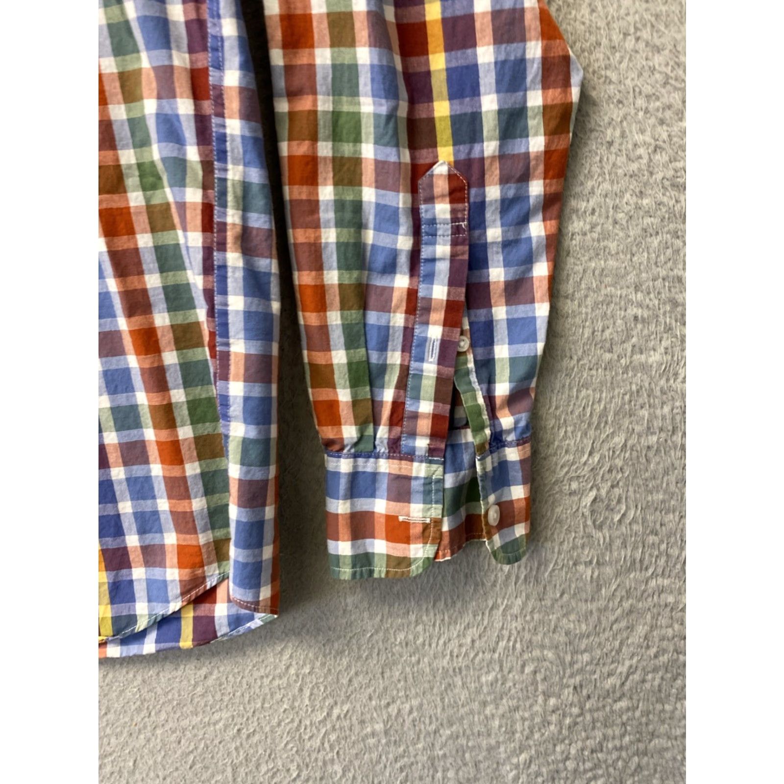 J.Crew J.CREW Button-Down Shirt Men Medium Multicolor Flex Wash Button Up Long Sleeve Cotton Nylon Polyester Cotton Blend Colorful Size US M / EU 48-50 / 2 - 4 Thumbnail