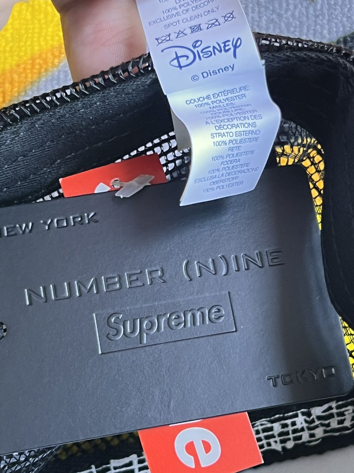 Supreme Supreme Number (N)ine Mickey Mouse Mesh 5-Panel Hat Black Size ONE SIZE - 19 Thumbnail