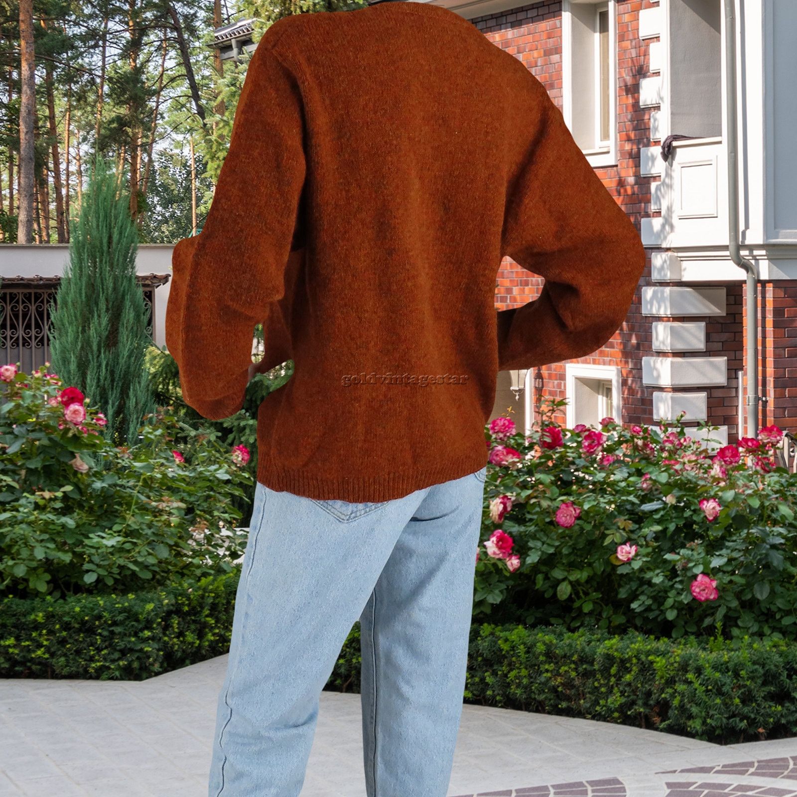 Other Orvis Braided Cable Knit Wool Cardigan Nordic Sweater L Size L / US 10 / IT 46 - 5 Thumbnail