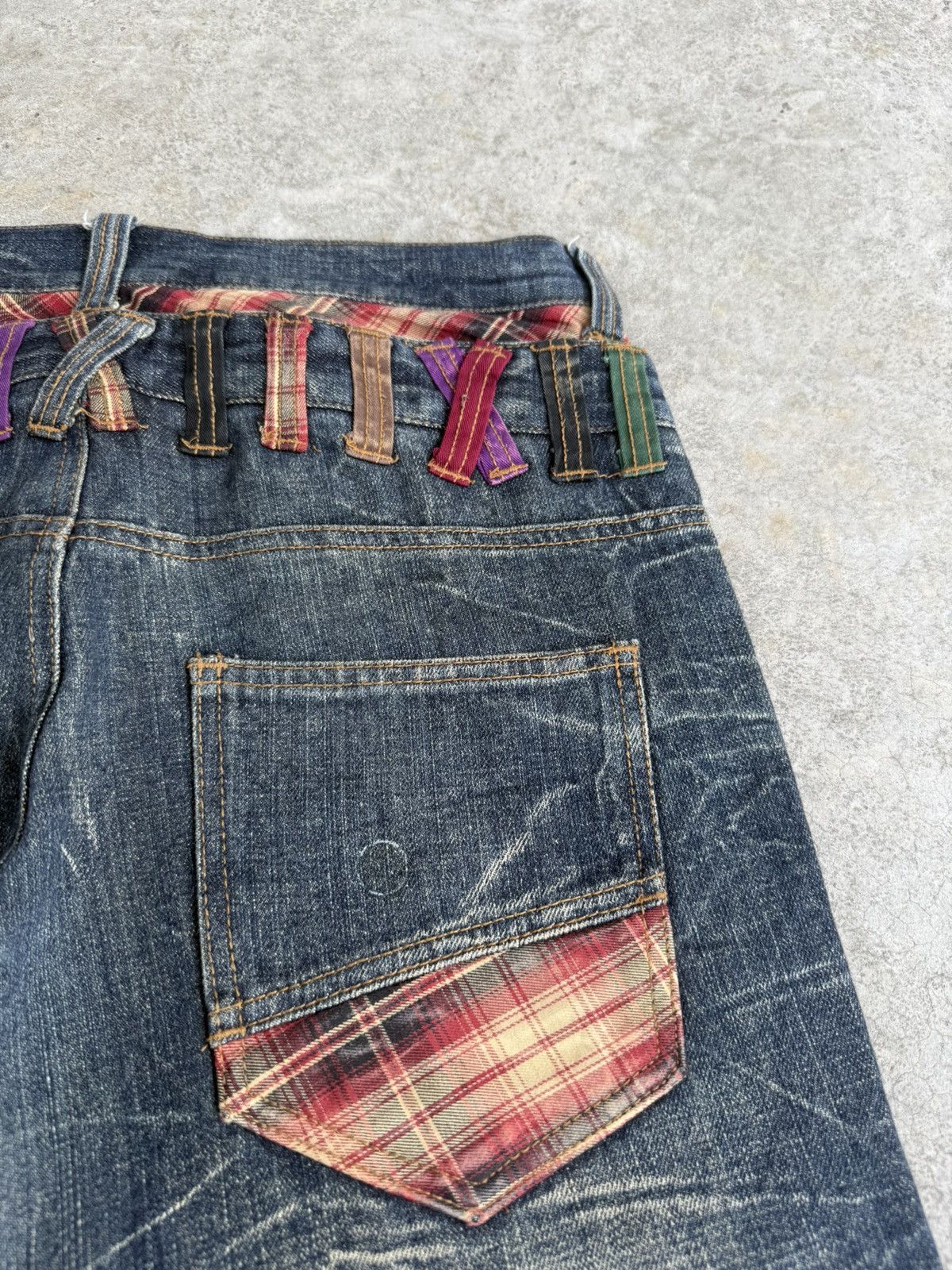Hysteric Glamour Japanese Nylaus Double Waist Distressed Jeans Size US 32 / EU 48 - 17 Thumbnail