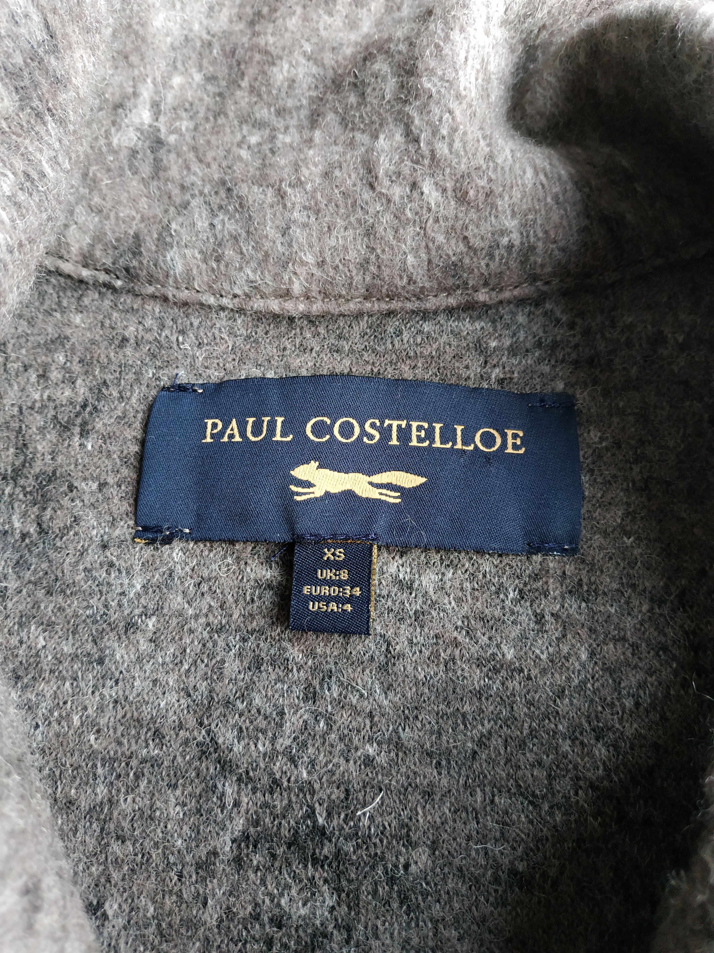 Designer PAUL COSTELLOE Women's Wool Midi Coat, s. XS Size XS / US 0-2 / IT 36-38 - 8 Thumbnail