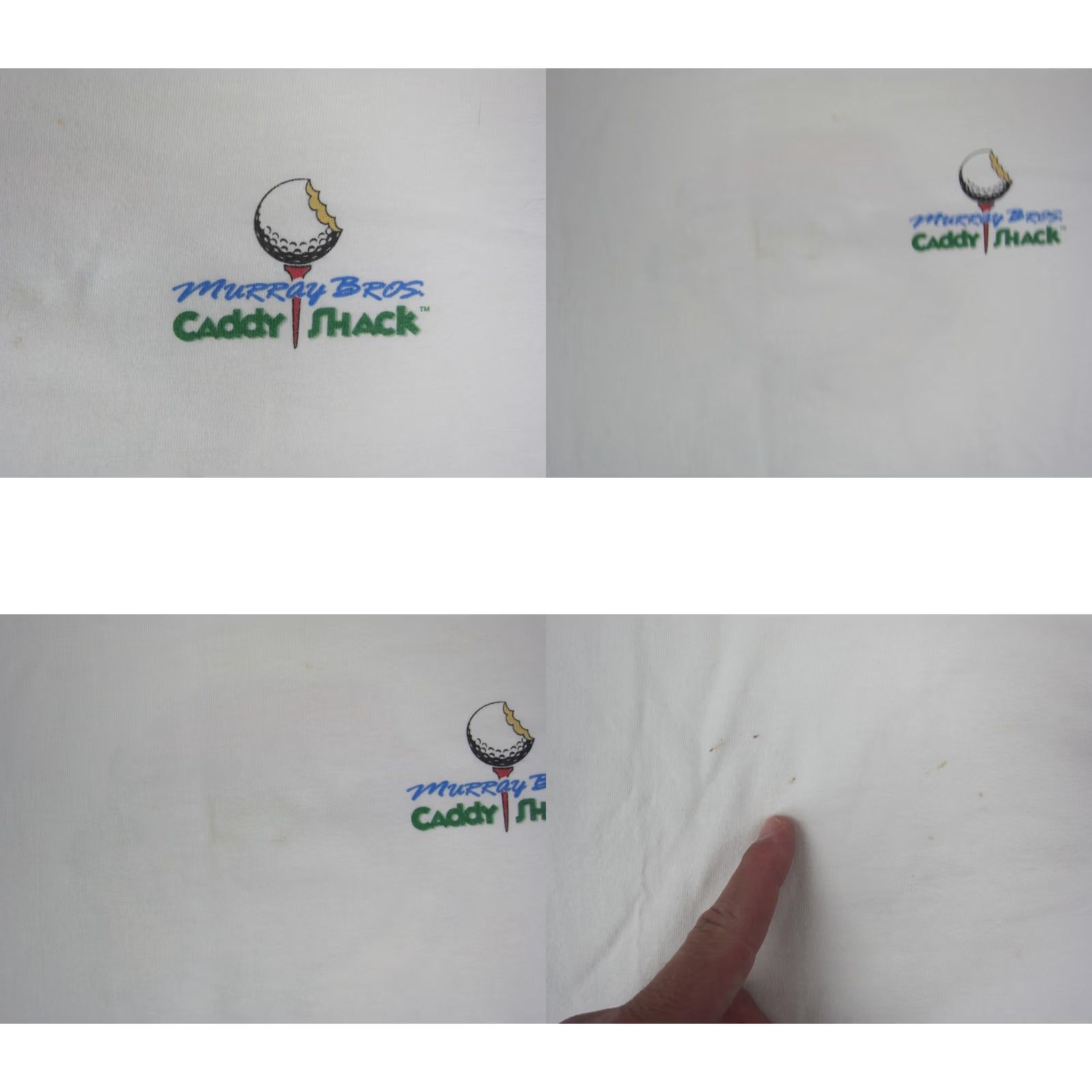 Bally VINTAGE Caddyshack Shirt Mens Large White Be The Ball Golf 90s Murray Bros Size US L / EU 52-54 / 3 - 8 Thumbnail