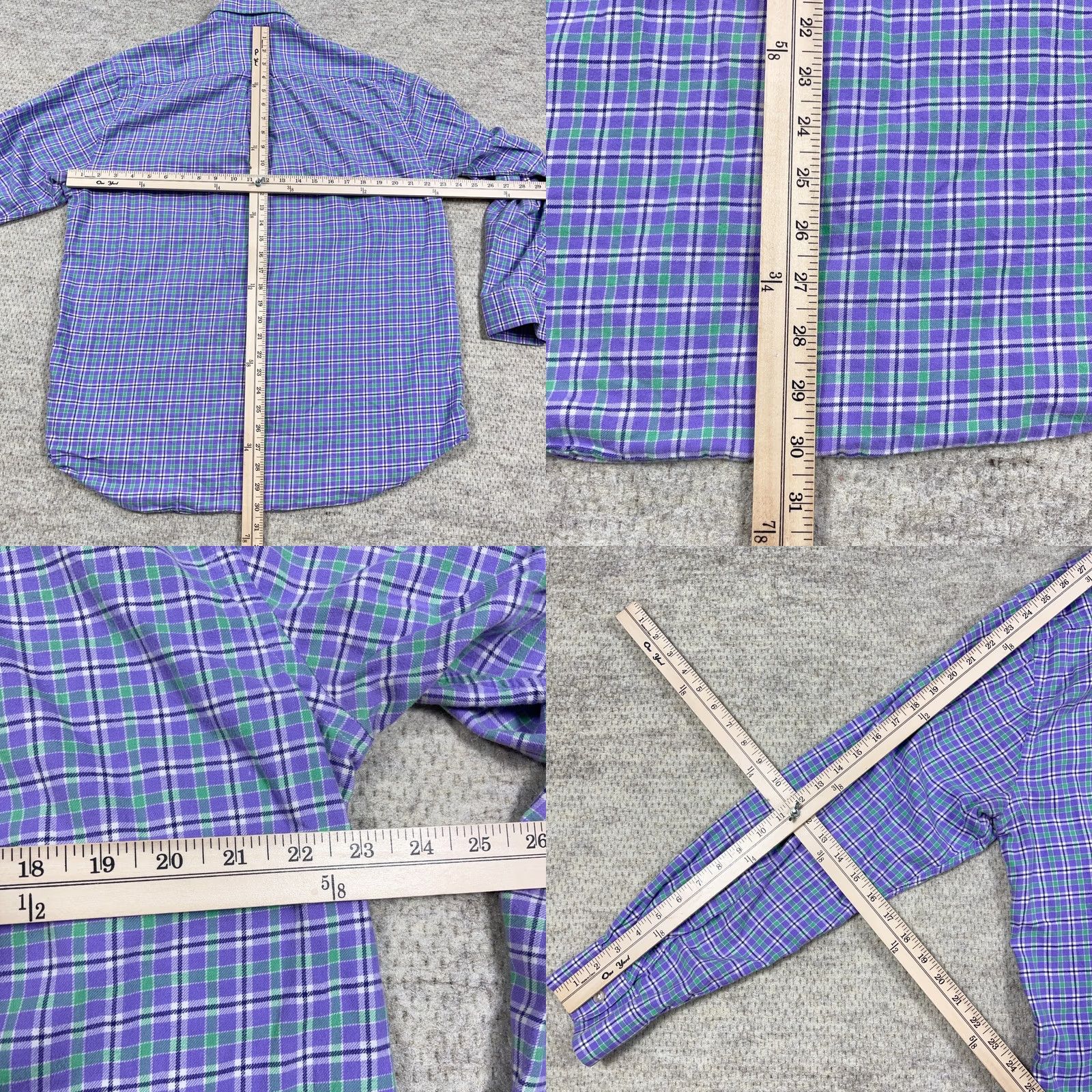 Vineyard Vines Vineyard Vines Shirt Men Large Slim Purple Plaid Flannel Button Up Whale Shirt Size US L / EU 52-54 / 3 - 8 Thumbnail