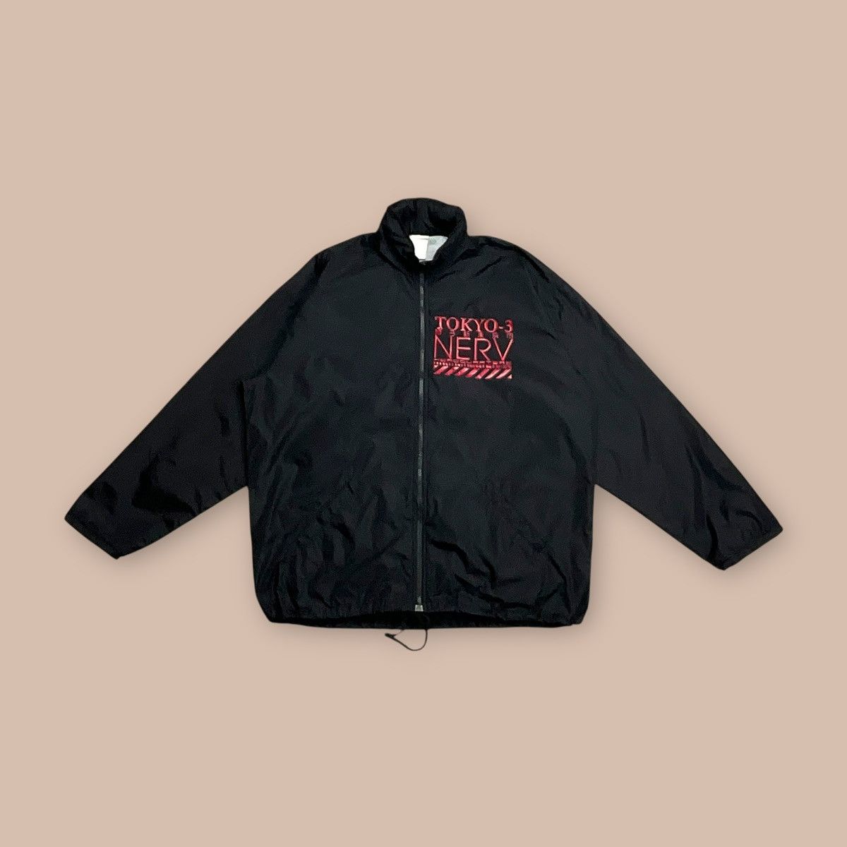 Anime Vintage Cospa X Evangelion "Tokyo-3 NERV" Nylon Hoodie Size US XXL / EU 58 / 5 - 4 Thumbnail