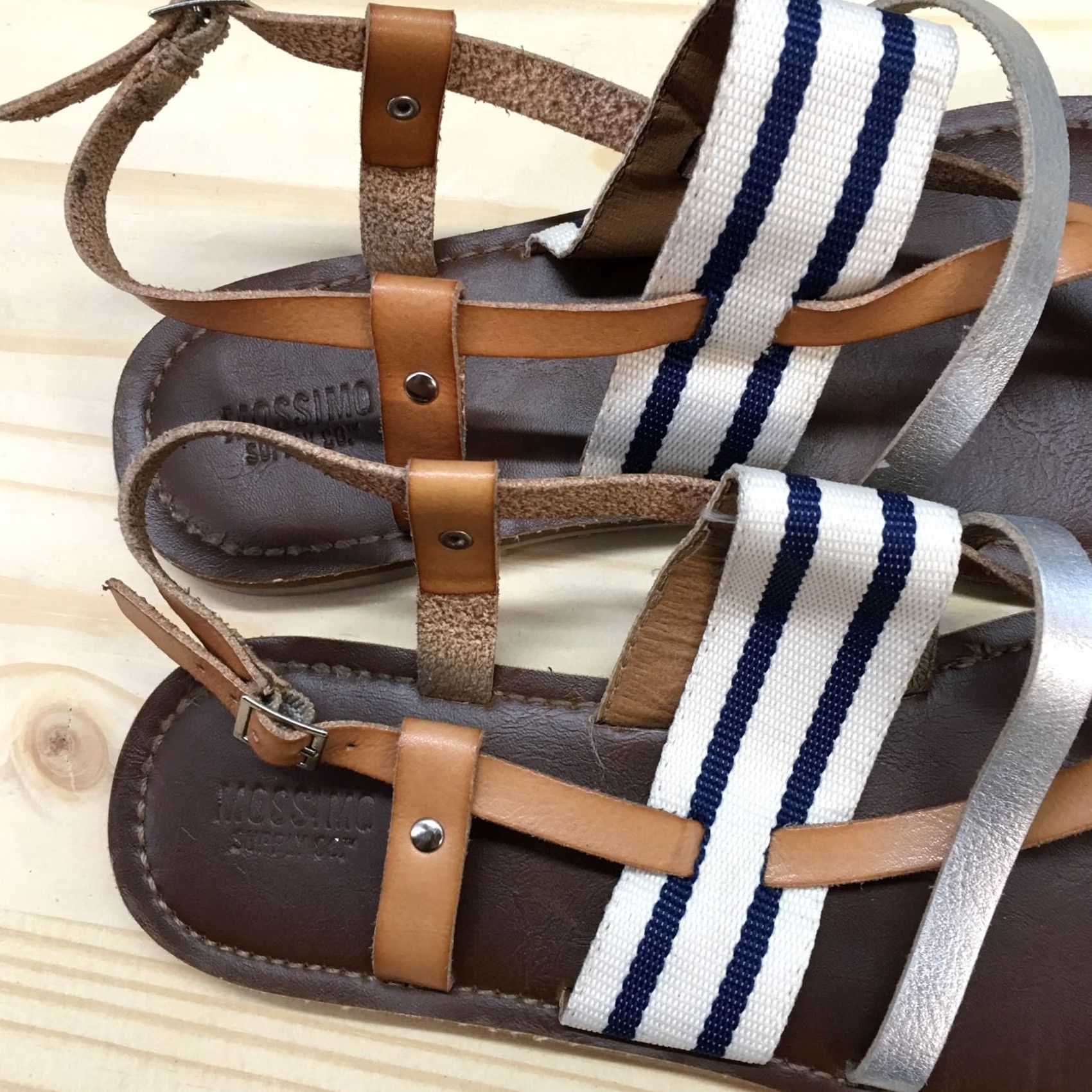 Mossimo Mossimo Sandals Womens 9 Slingback Brown Hook & Loop Casual Flats Size US 9 / IT 39 - 6 Thumbnail