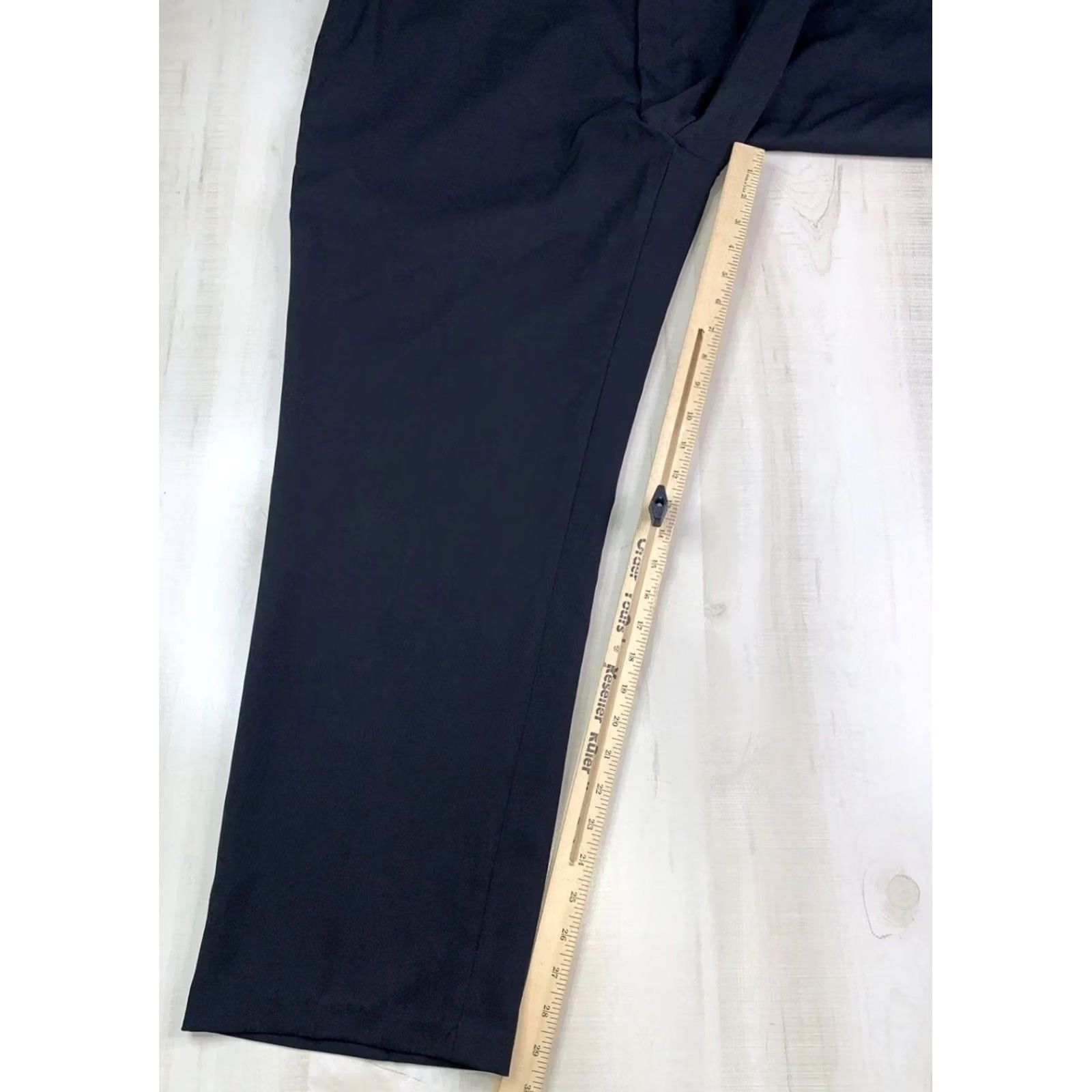 Haggar Haggar Dress Pants Men Black Tailored Fit Straight Leg 40x30 Regular Inseam 30 Solid Heather Size US 40 / EU 56 - 5 Thumbnail