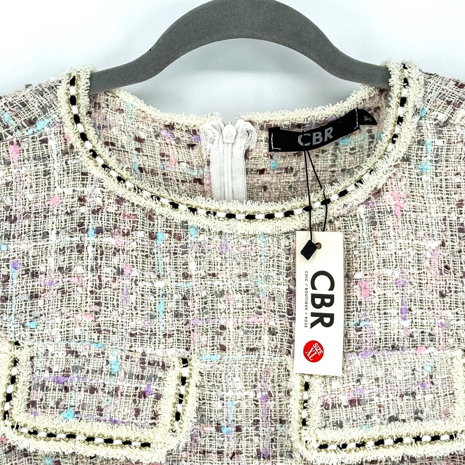 Other CBR Chic Boutique Tweed Dress Women’s XL Long Sleeve Texture Size XL / US 12-14 / IT 48-50 - 2 Thumbnail