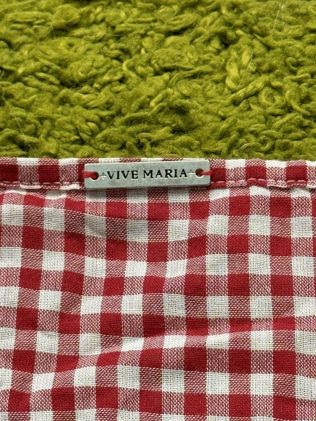 Designer + Vive Maria + avant garde checkered puff sleeve blouse Y2K Size S / US 4 / IT 40 - 7 Thumbnail