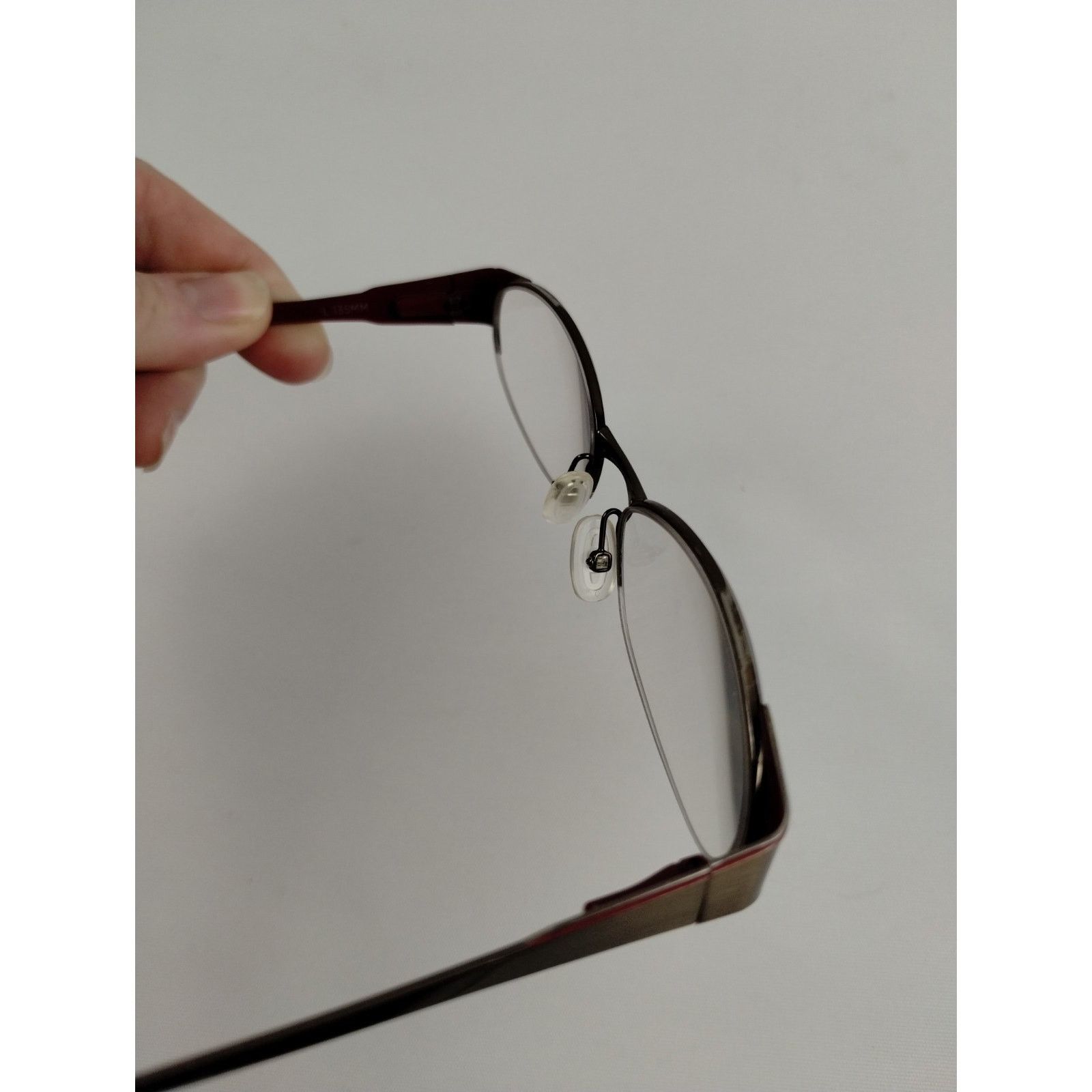 Cole Haan Cole Haan Eyeglasses Frames Brown Maroon / Burgundy CH1007 Size ONE SIZE - 10 Thumbnail
