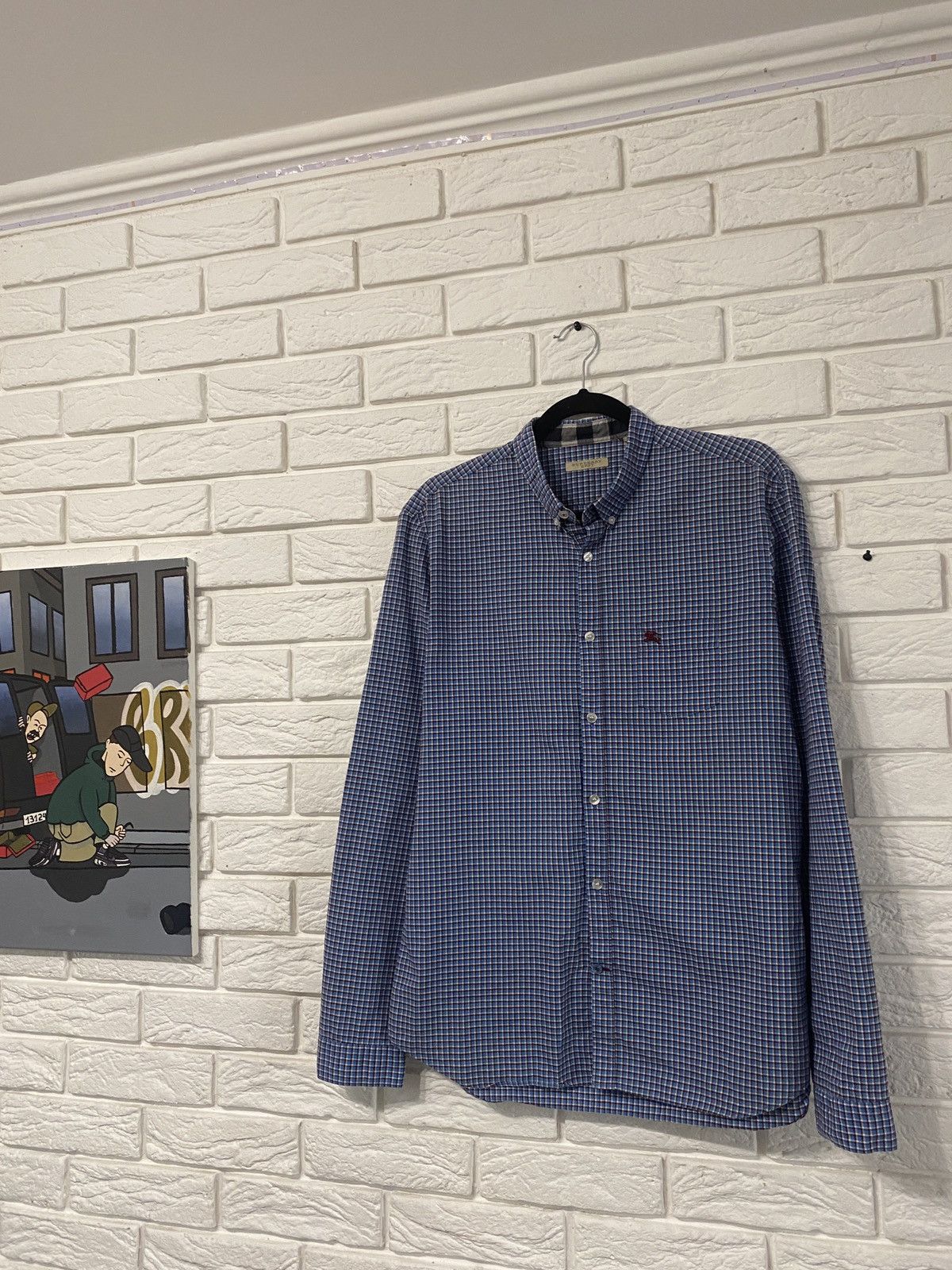 Burberry BURBERRY BRIT Shirt Casual Formal Check Men Size US L / EU 52-54 / 3 - 1 Thumbnail