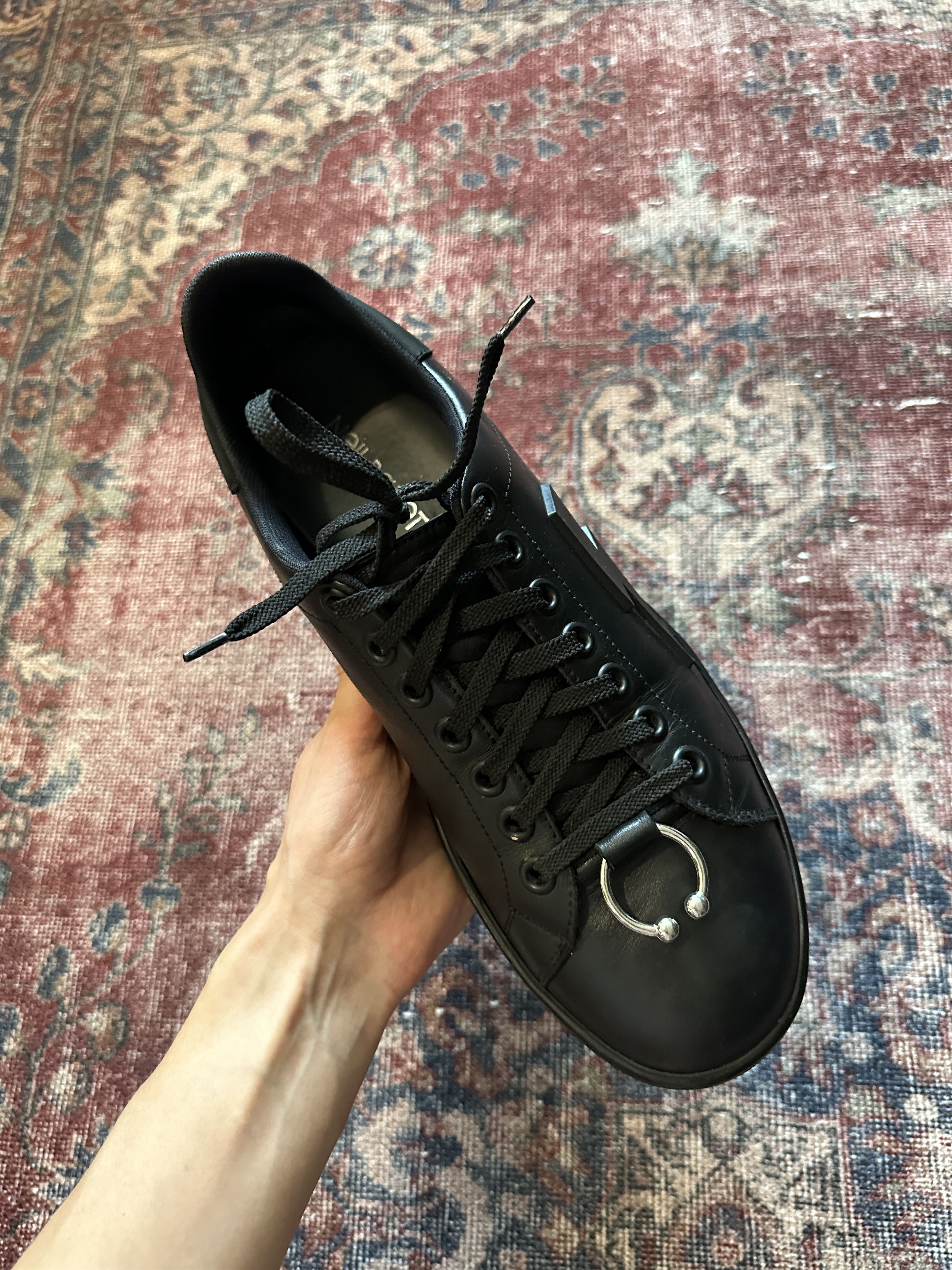 Neil Barrett NEIL BARRETT PUNK PIERCED SNEAKER EU 43 (US 10) Size US 10 / EU 43 - 10 Thumbnail