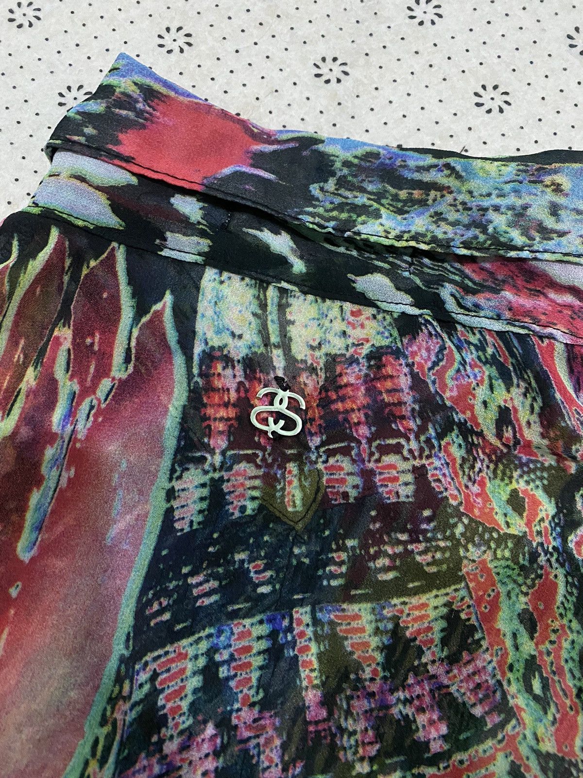 Stussy Stussy Lightweight Thin Sleeveless Button Cropped Shirt Size M / US 6-8 / IT 42-44 - 6 Thumbnail