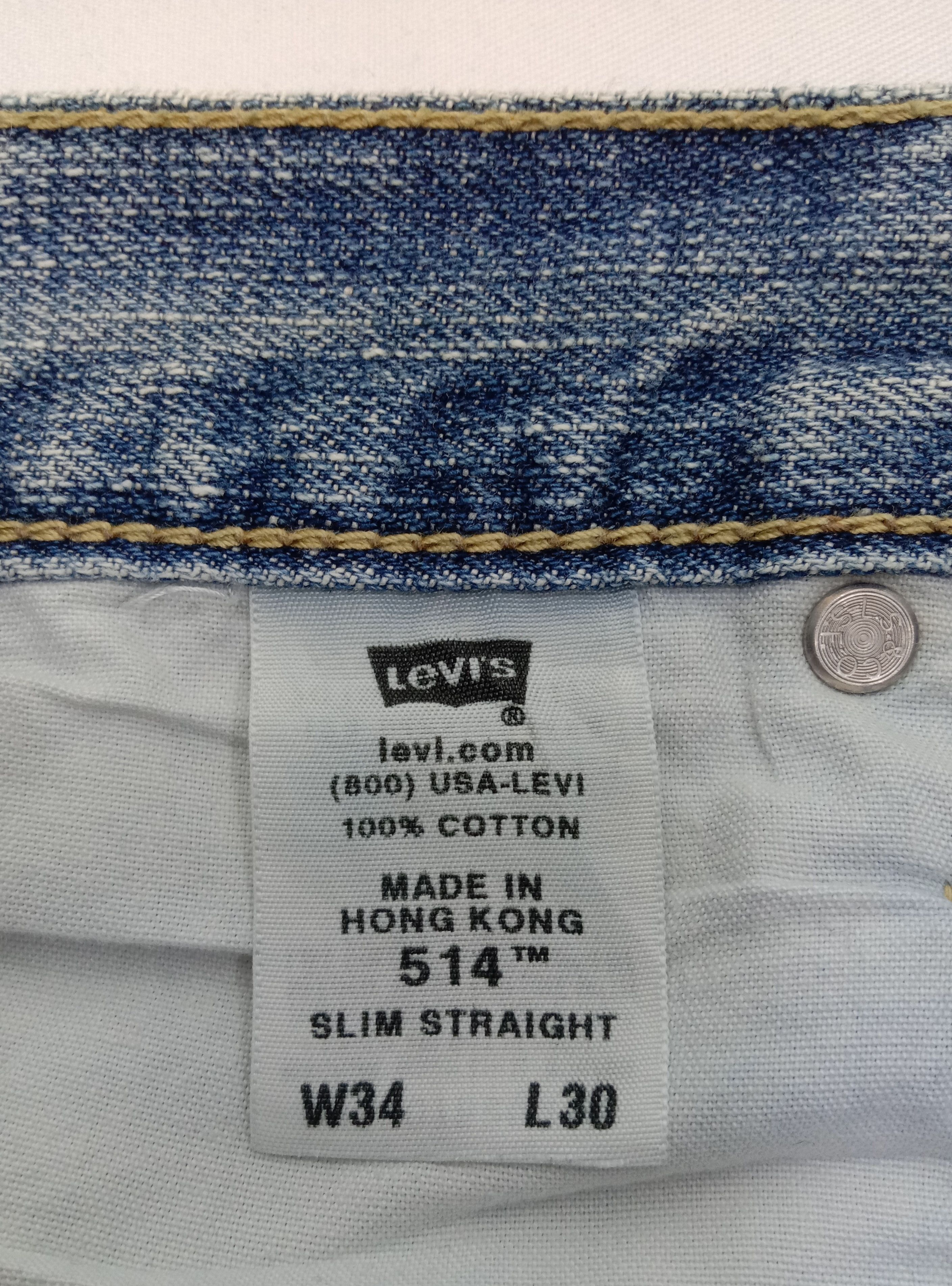 Levi's Vintage Levi's 514 Jeans Light Wash Slim Straight Denim Size US 34 / EU 50 - 14 Thumbnail