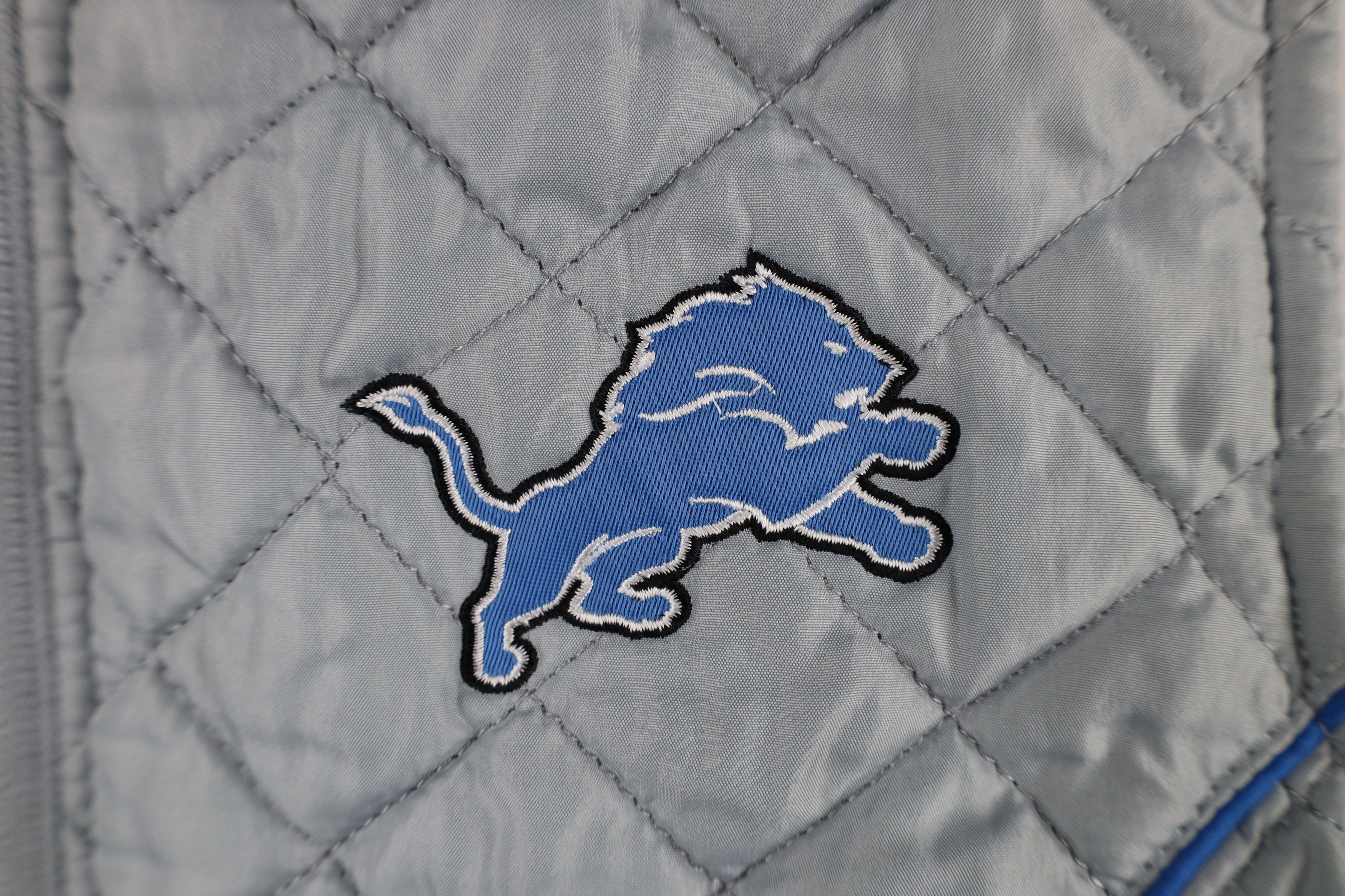 Vintage Vintage NFL Lions Football Quilted Puffer Vest Jacket Size M / US 6-8 / IT 42-44 - 4 Thumbnail