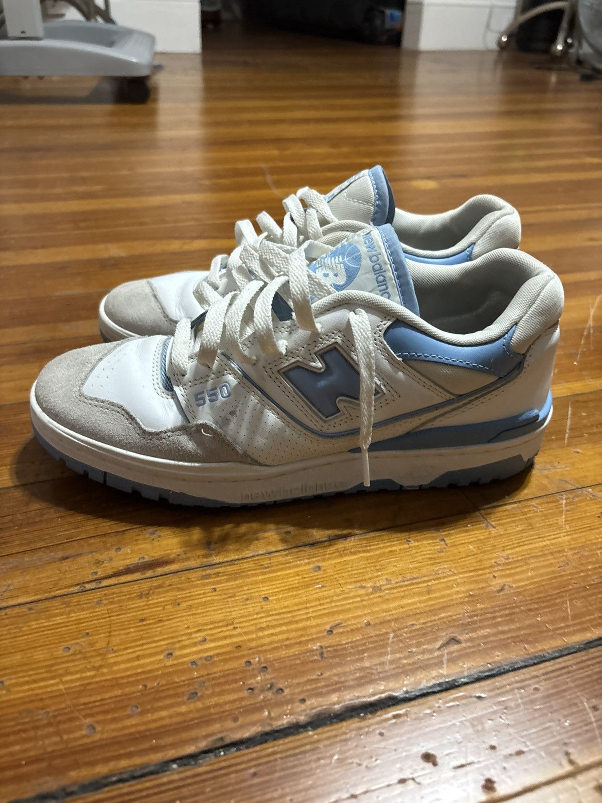 New Balance New balance 550 white blue haze Size US 9 / EU 42 - 3 Thumbnail