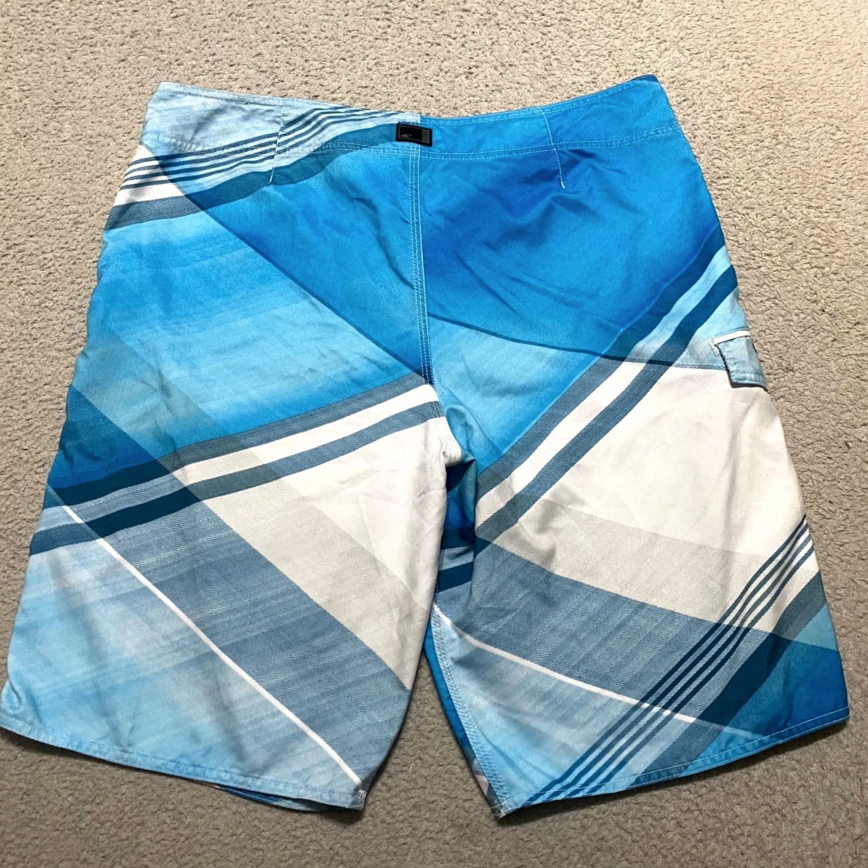 O'Neill O'Neill Shorts Mens 36 Blue Board Plaid Check Outdoor Beach Inseam Size US 36 / EU 52 - 2 Thumbnail