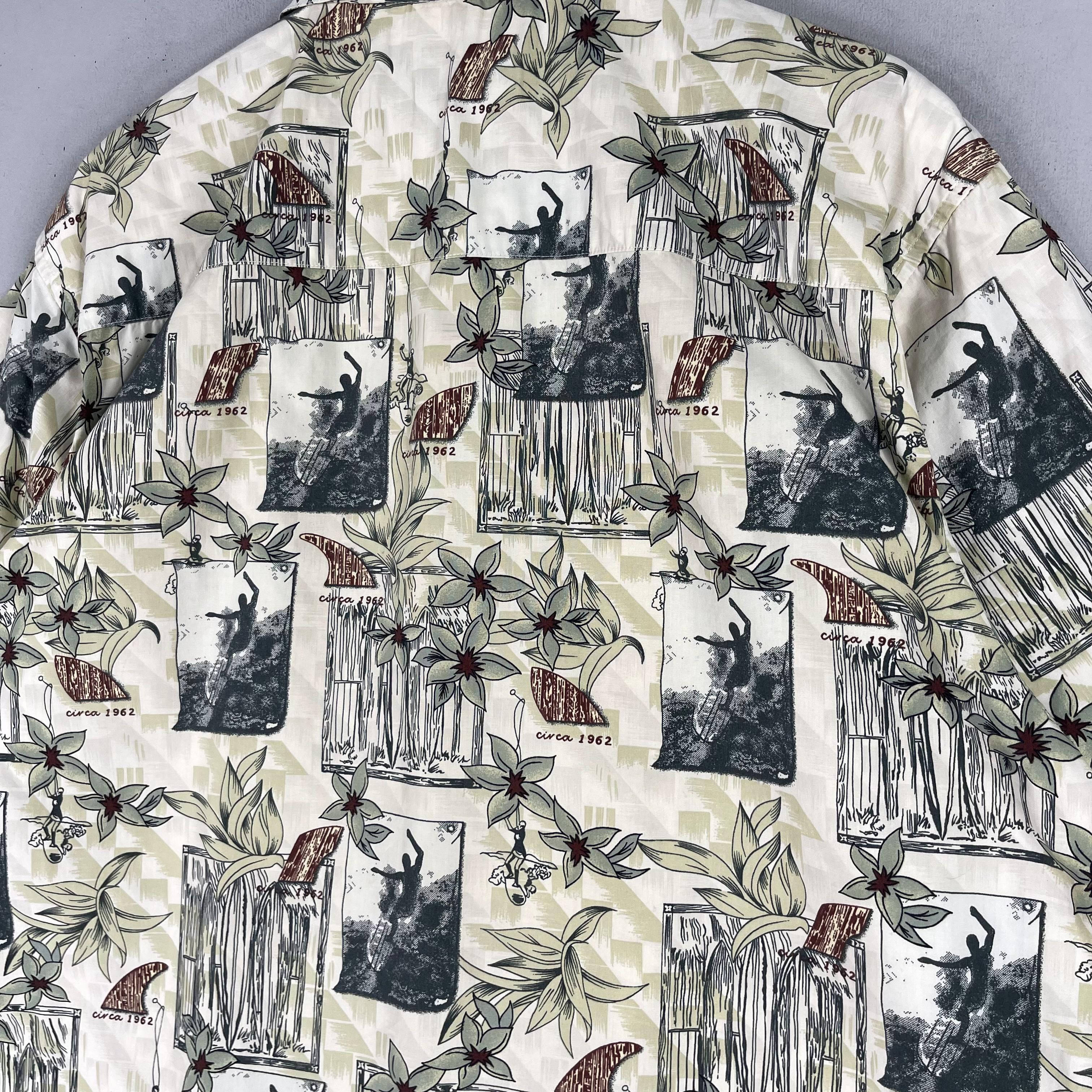 Ocean Pacific × Vintage Vintage OCEAN PACIFIC Hawaii Floral Shirt Button Up Size US L / EU 52-54 / 3 - 7 Thumbnail