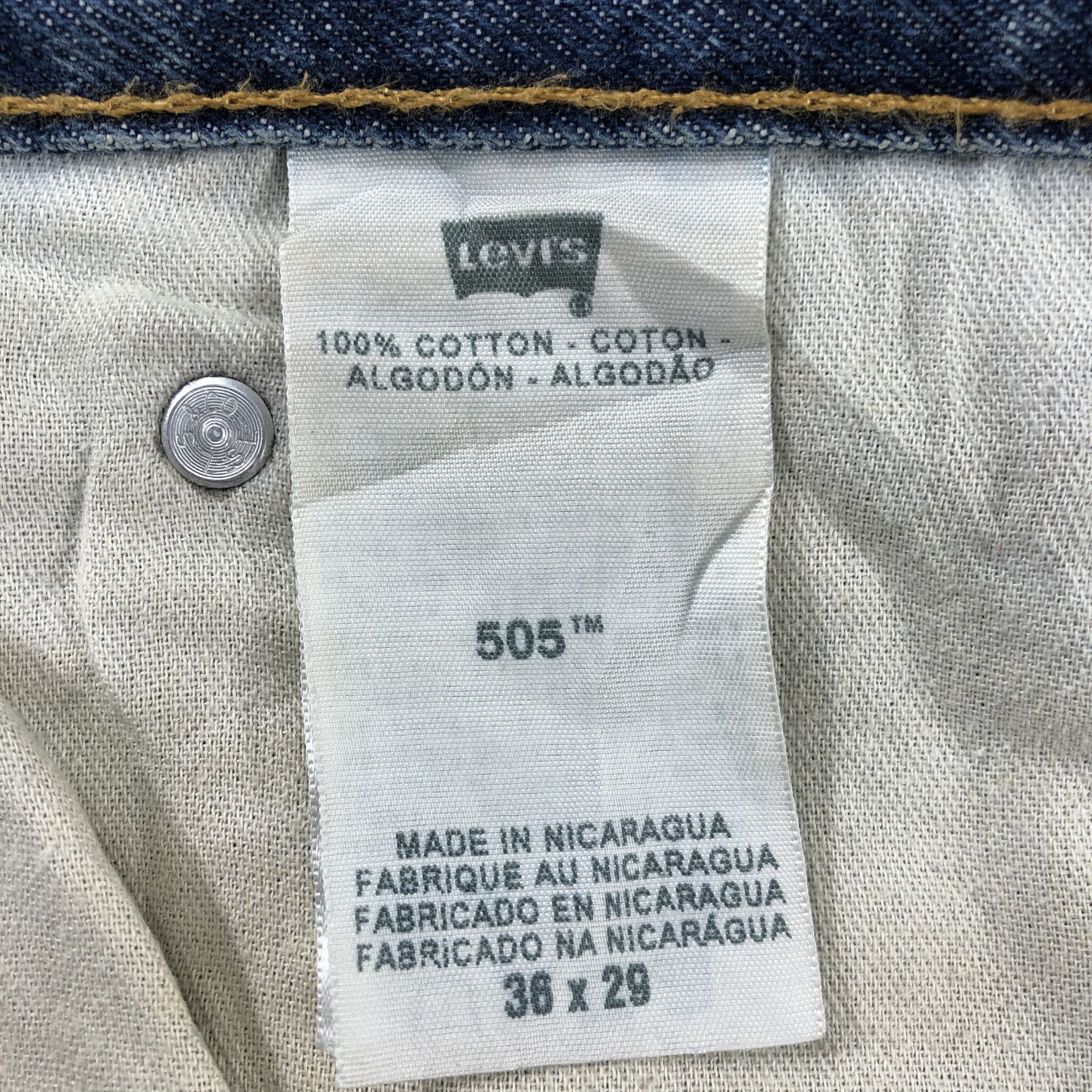 Levi's Vintage Blue Wash Levis 505 Jeans-J2656 Size US 36 / EU 52 - 11 Thumbnail