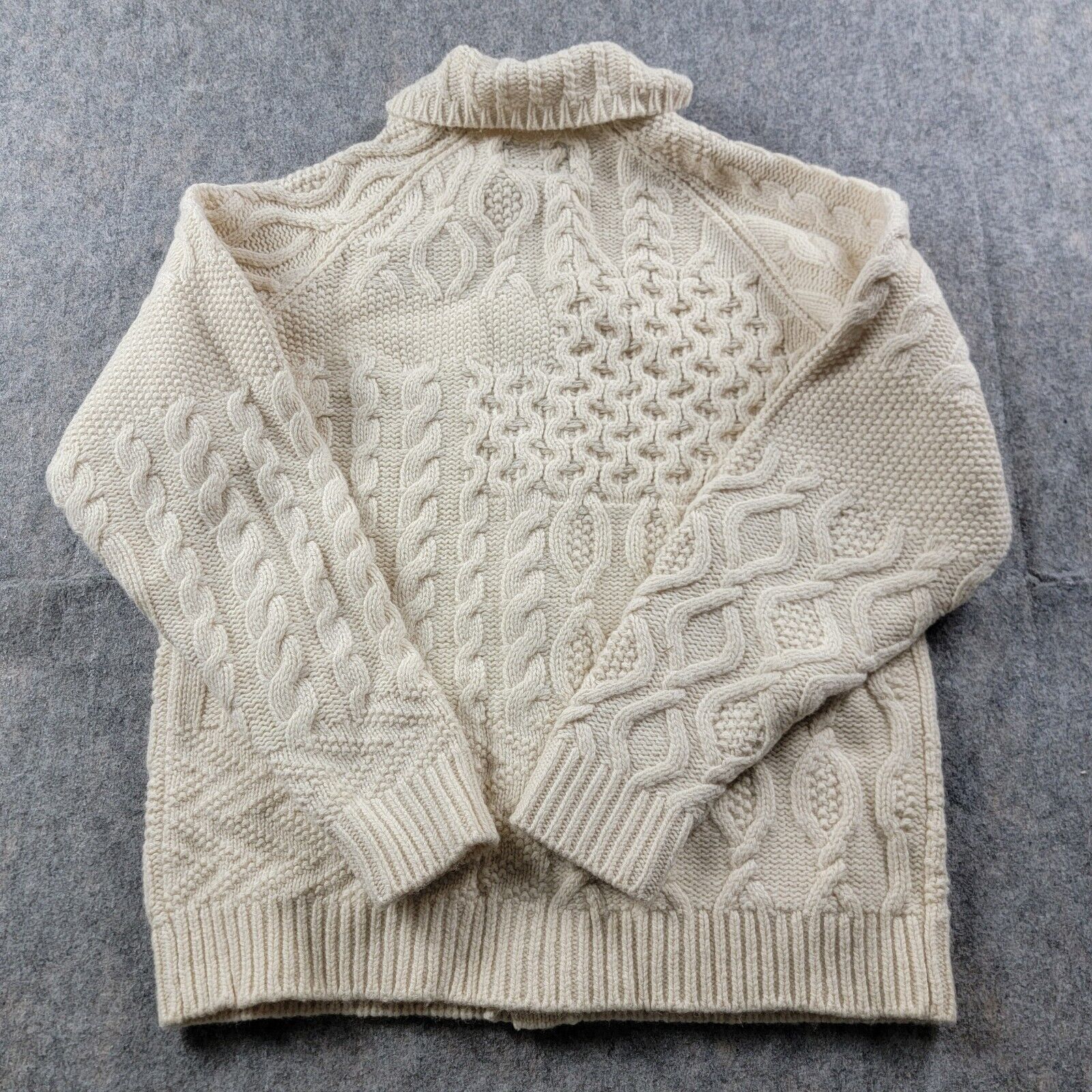 Beams Plus Beams Plus Alan Patchwork Wool Cardigan Aran Knit NWT Size US S / EU 44-46 / 1 - 3 Thumbnail