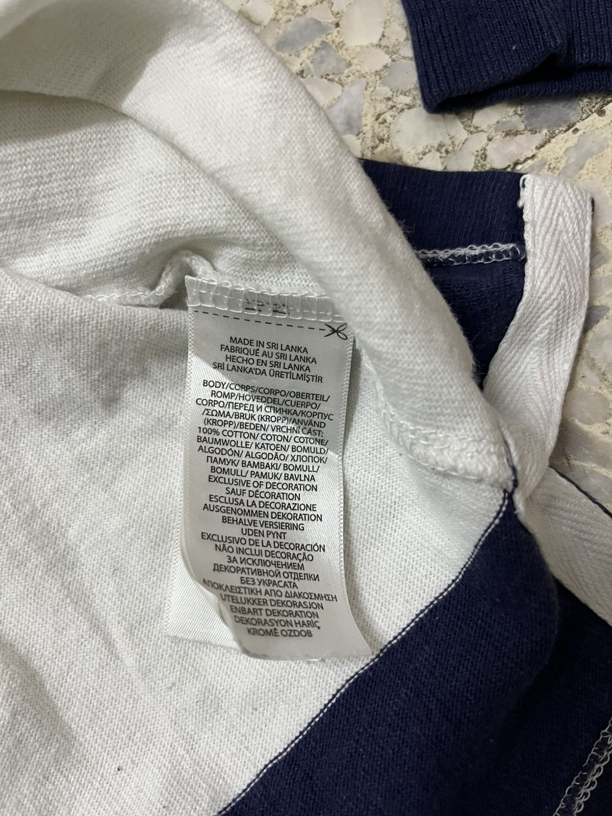 Polo Ralph Lauren Polo Ralph Lauren Striped Rugby Shirt Long Sleeve Navy White Size US M / EU 48-50 / 2 - 5 Thumbnail