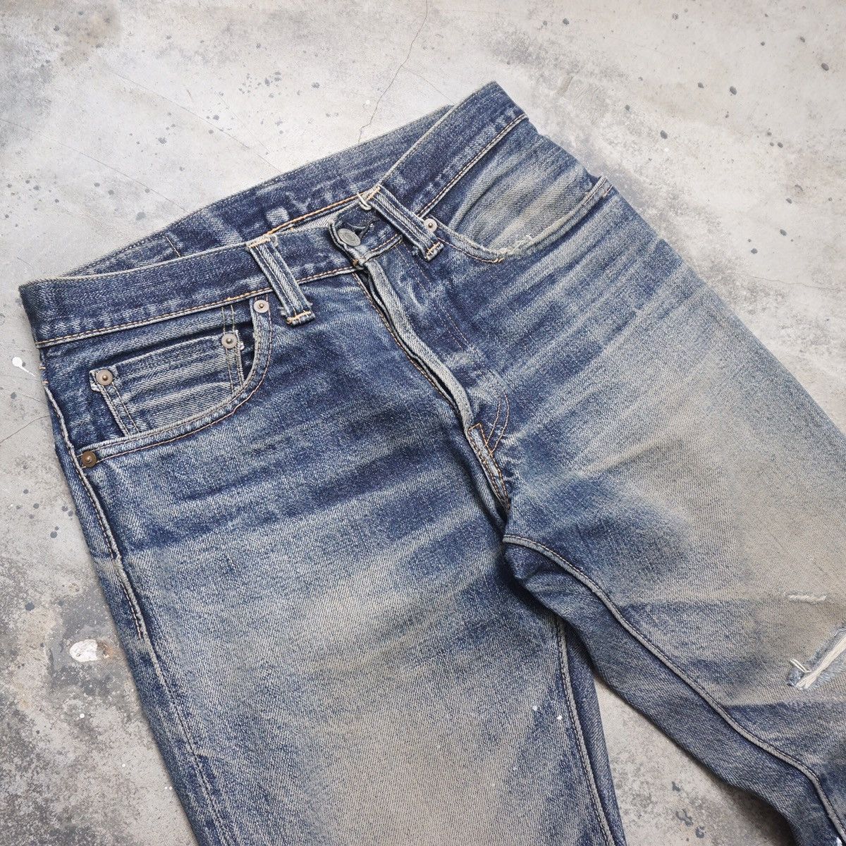 KOJIMA GENES Kojima genes Japan distressed selvedge denim Size US 28 / EU 44 - 2 Thumbnail