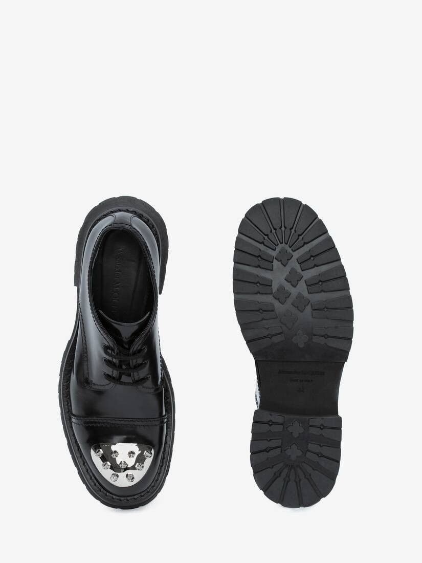 Alexander McQueen os11x0226 Punk Stud Derby Shoes in Black Size US 8 / EU 41 - 4 Thumbnail