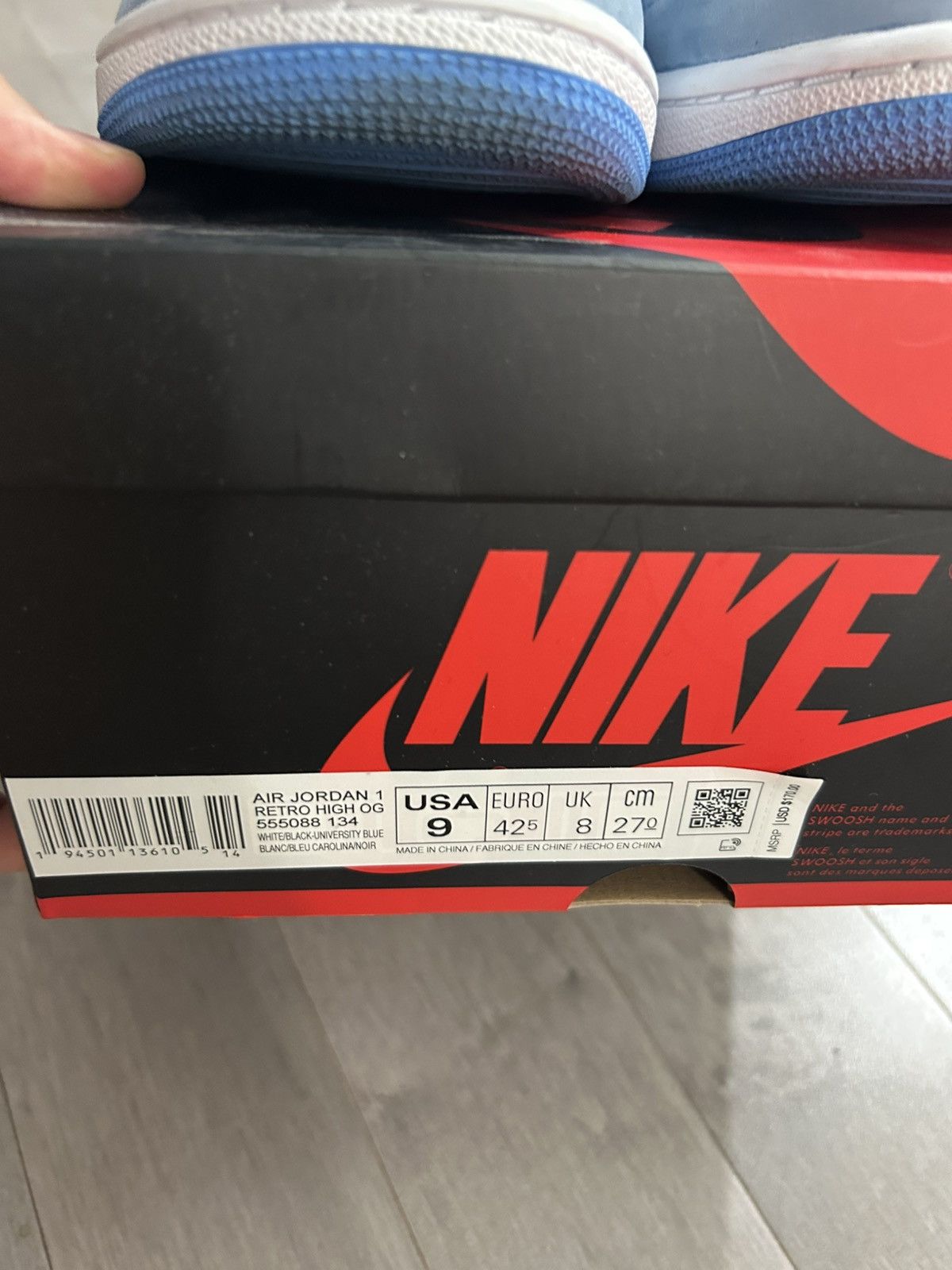 Jordan Brand Jordan 1 high university blue 9M Size US 9 / EU 42 - 2 Thumbnail