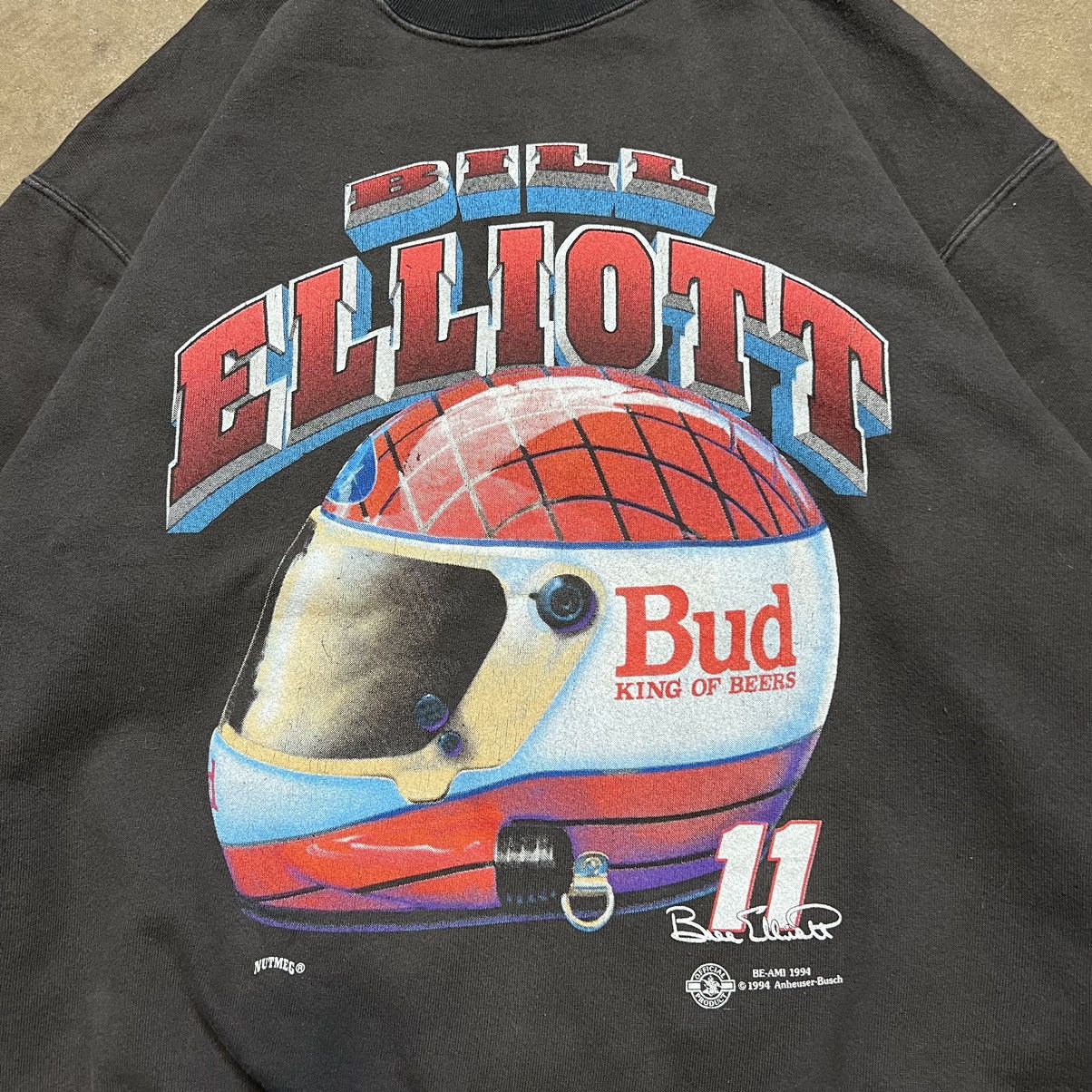 Budweiser × NASCAR × Vintage Vintage 90s Budweiser NASCAR Bill Elliott Crewneck Nutmeg Size US L / EU 52-54 / 3 - 3 Thumbnail