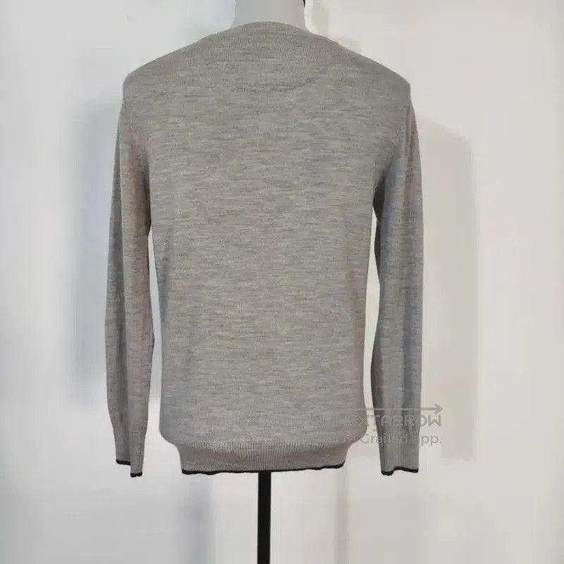 Burberry Burberry Gray Wool Striped Cardigan for Men. Size US M / EU 48-50 / 2 - 5 Thumbnail