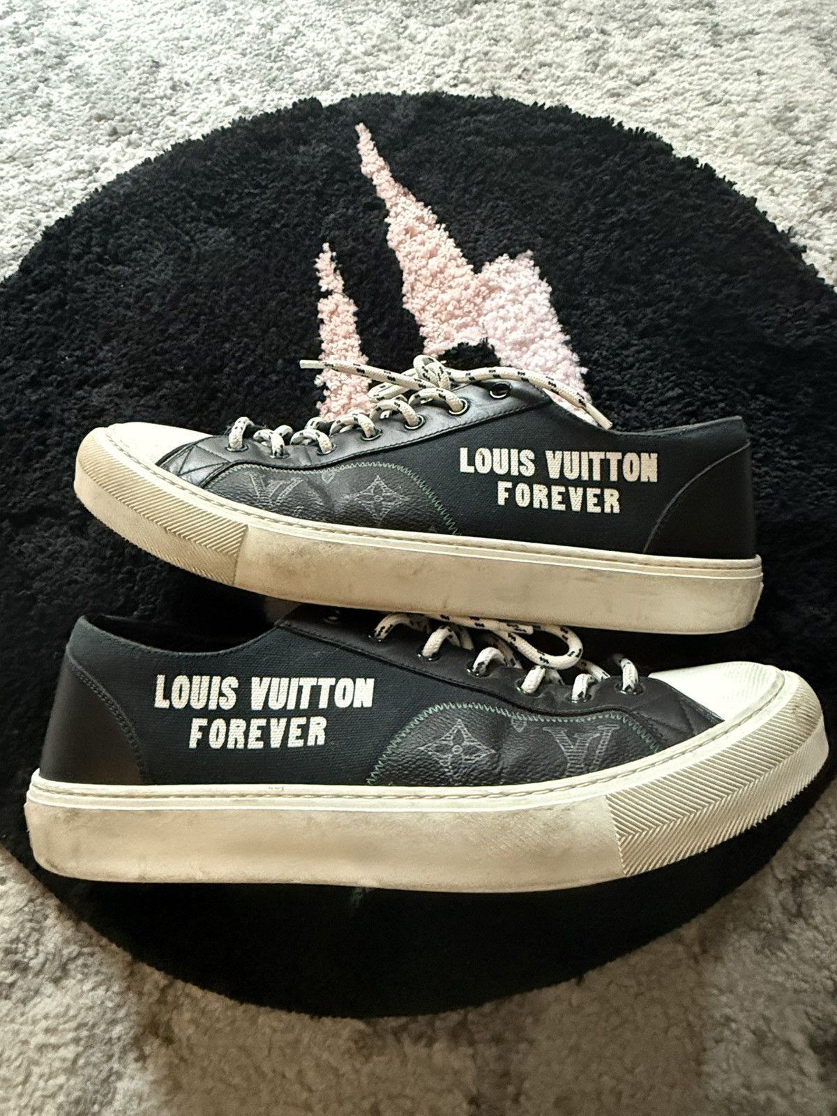Louis Vuitton Louis Vuitton Forever Tattoo Low Top Sneakers Size US 9 / EU 42 - 3 Thumbnail