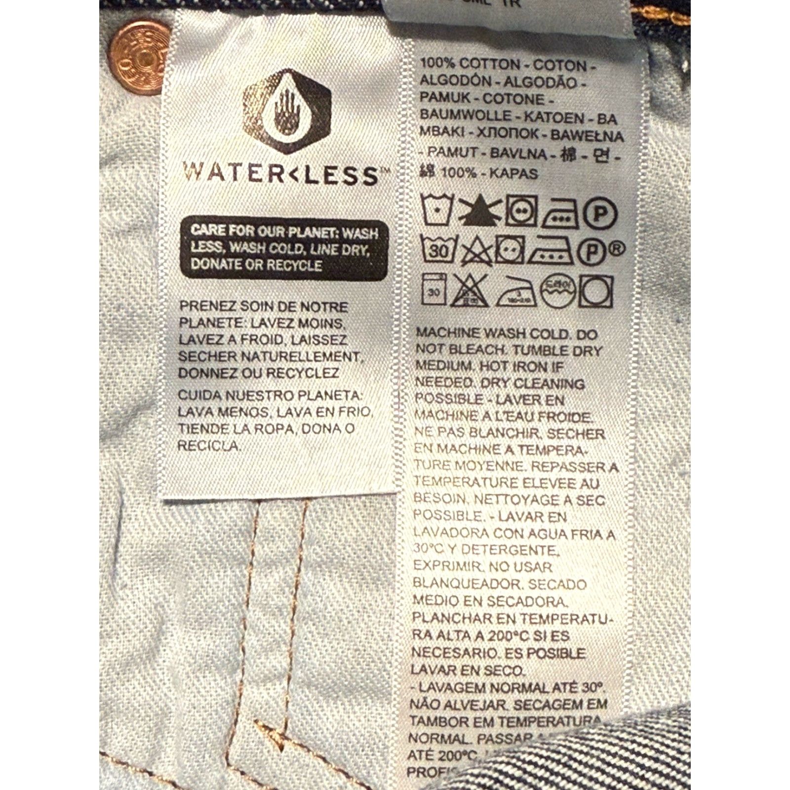 Levi's VINTAGE Levi's 501XX Jeans Straight Leg Button Fly Blue Denim 34x31 90s Mens Size US 34 / EU 50 - 7 Thumbnail