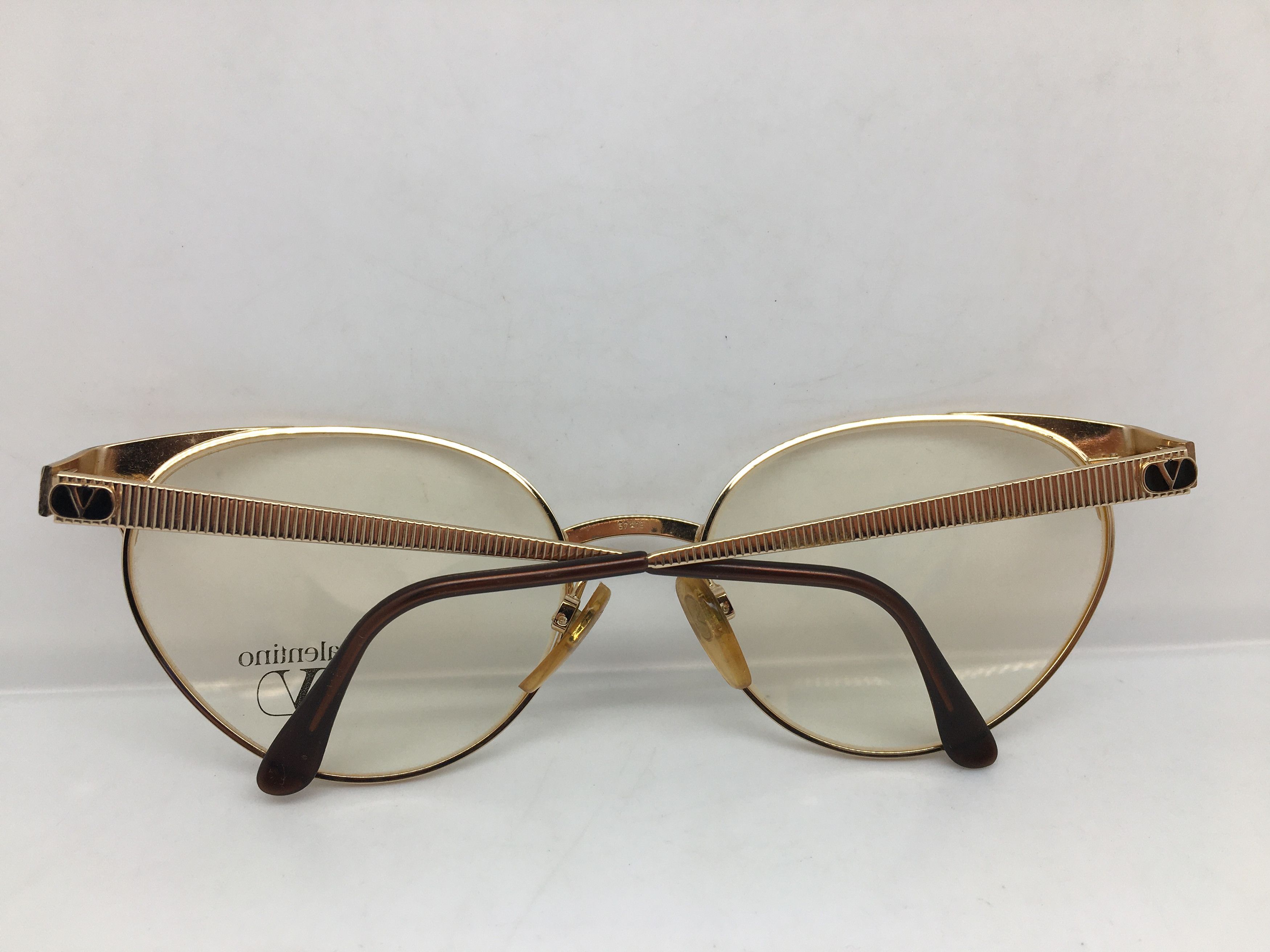 Valentino Vintage Valentino V370 Cat Eye Eyeglasses Frame Italy Size ONE SIZE - 10 Thumbnail