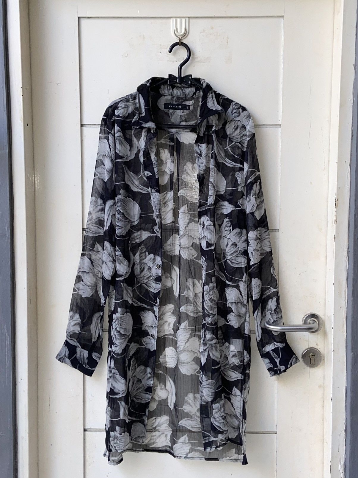 CIVARIZE CIVARIZE Floral Patterned Mesh Outer/Shirt Size US M / EU 48-50 / 2 - 1 Thumbnail