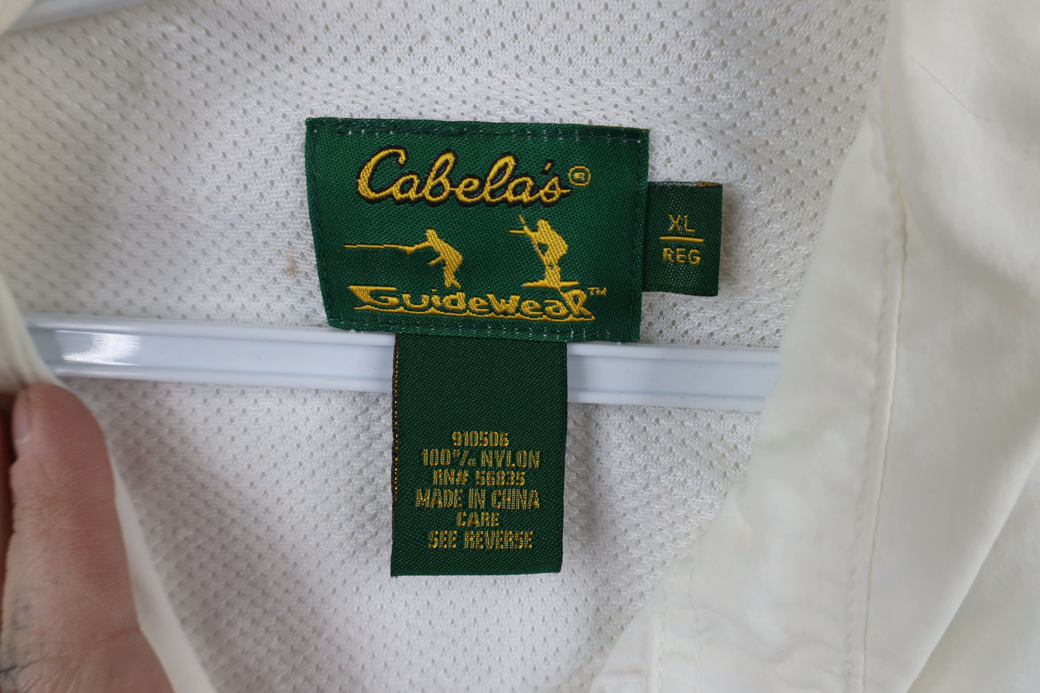 Cabelas × Vintage Vintage Cabelas Guidewear Safari Bush Button Shirt White Size US XL / EU 56 / 4 - 12 Thumbnail
