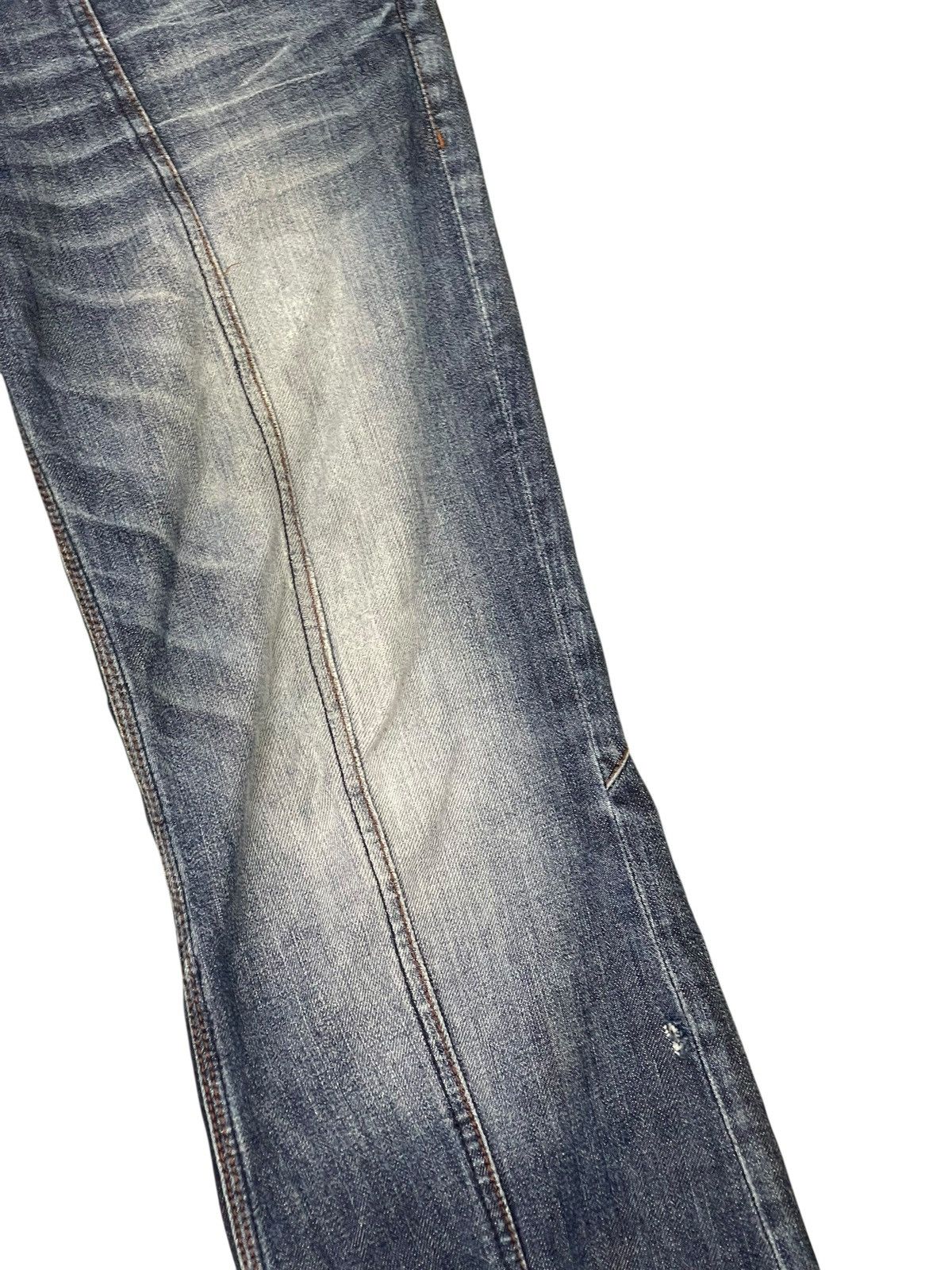 Japanese Brand Slim Slight Flare Jeans Nicole Club Distress Boot Cut 2🟦4 Size US 31 - 15 Thumbnail