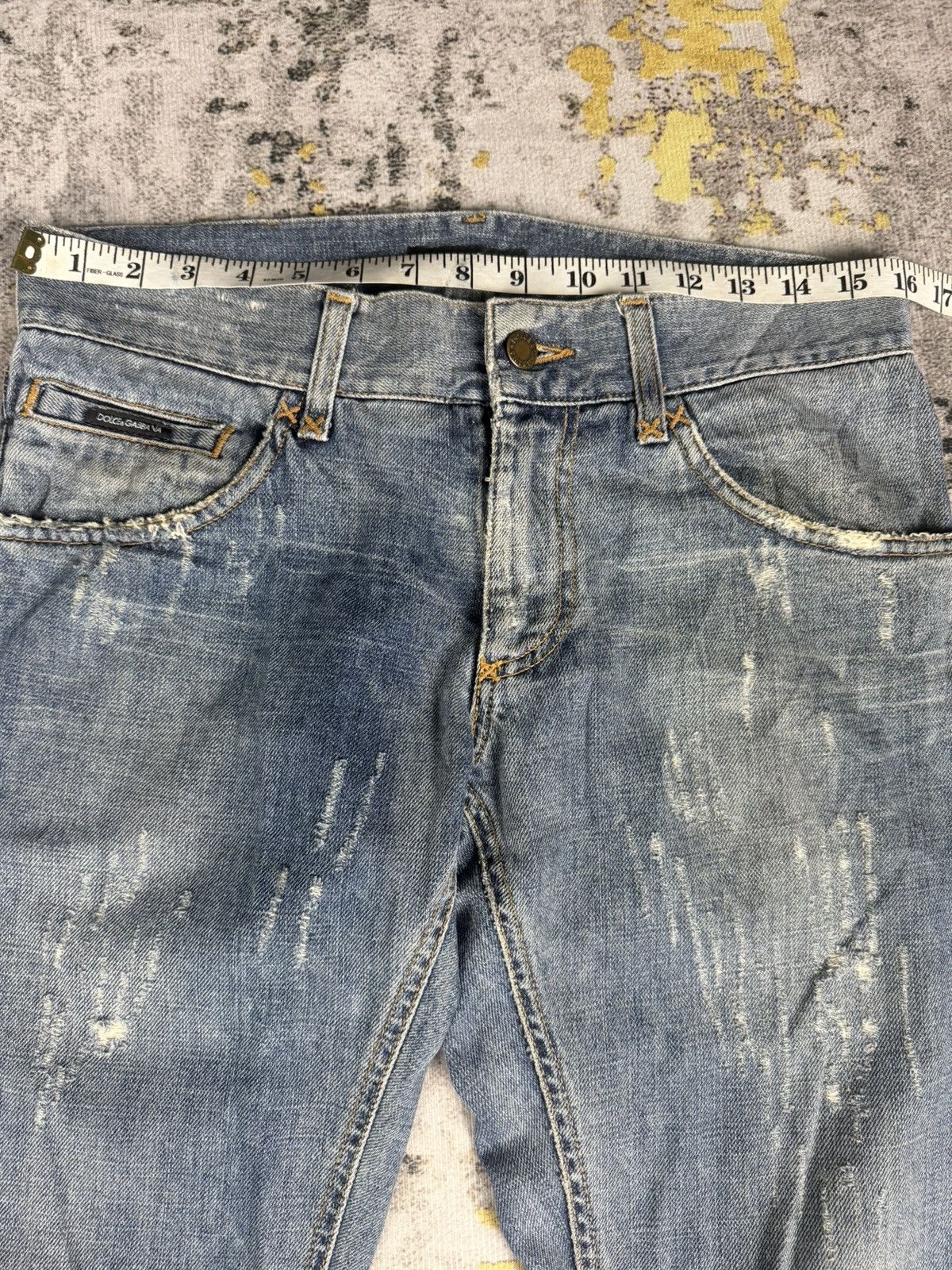 Dolce & Gabbana Vintage Dolce & Gabbana 16 Classic Distressed Jeans Size US 31 - 9 Thumbnail