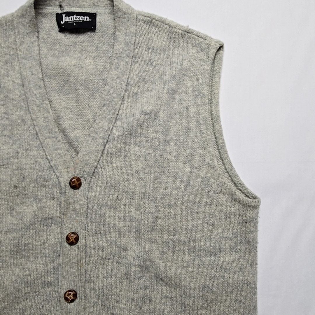 Jantzen Vintage Jantzen Sweater Vest Wool USA Made Mens L Sweater Size US L / EU 52-54 / 3 - 3 Thumbnail