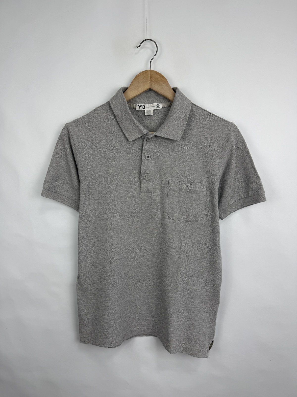 Y-3 🇯🇵 Vintage 2008 Y-3 Adidas Yohij Yamamoto Polo T-Shirt Rare Size US S / EU 44-46 / 1 - 3 Thumbnail