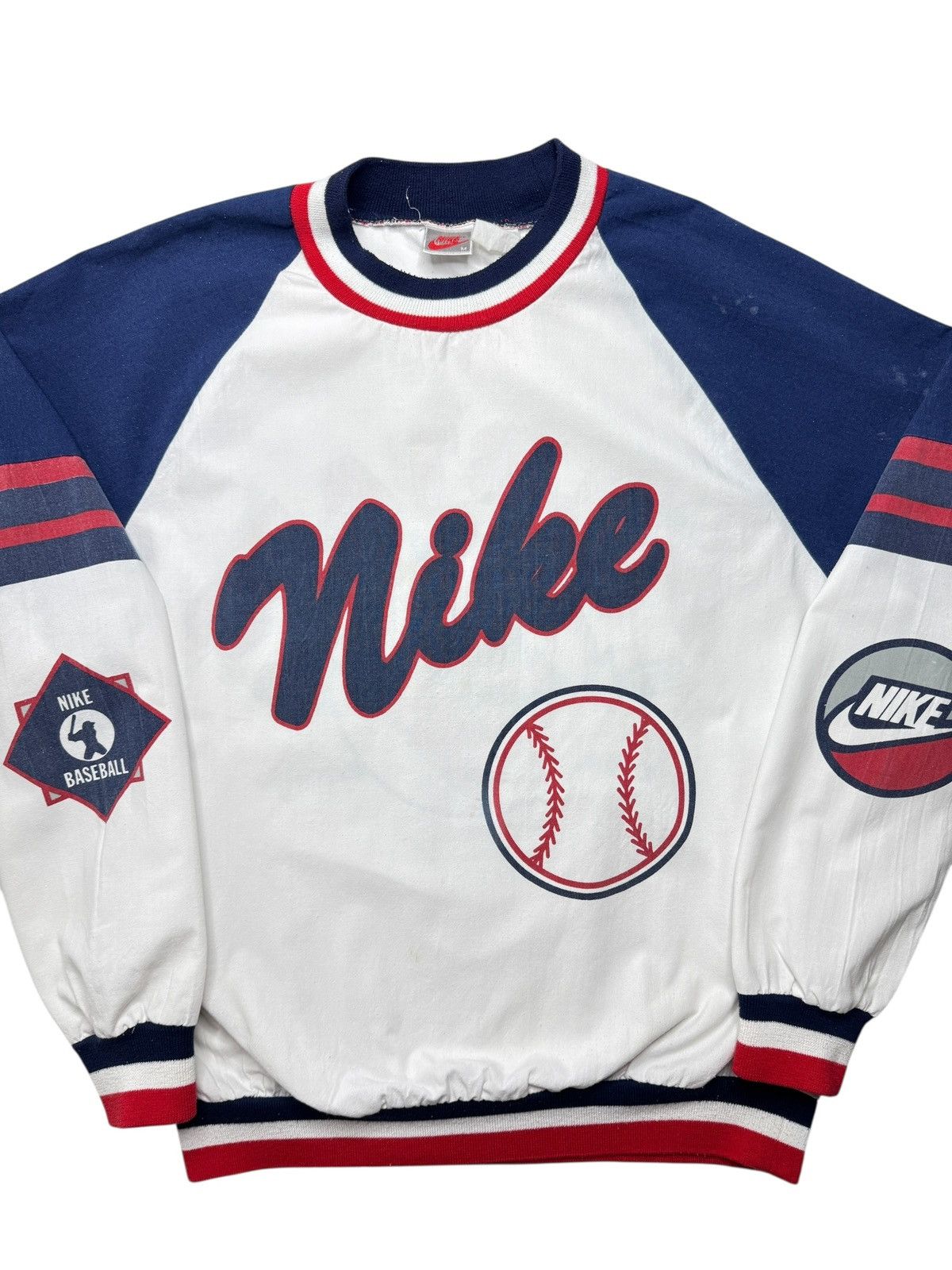 Nike Vintage Early 90’s Nike Baseball AllStars Sweater Size US M / EU 48-50 / 2 - 2 Thumbnail