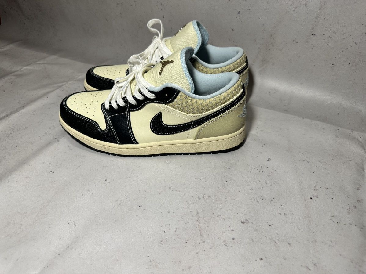 Jordan Brand × Nike Jordan 1 Low SE Coconut Milk Black Muslin Size US 11.5 / EU 44-45 - 3 Thumbnail