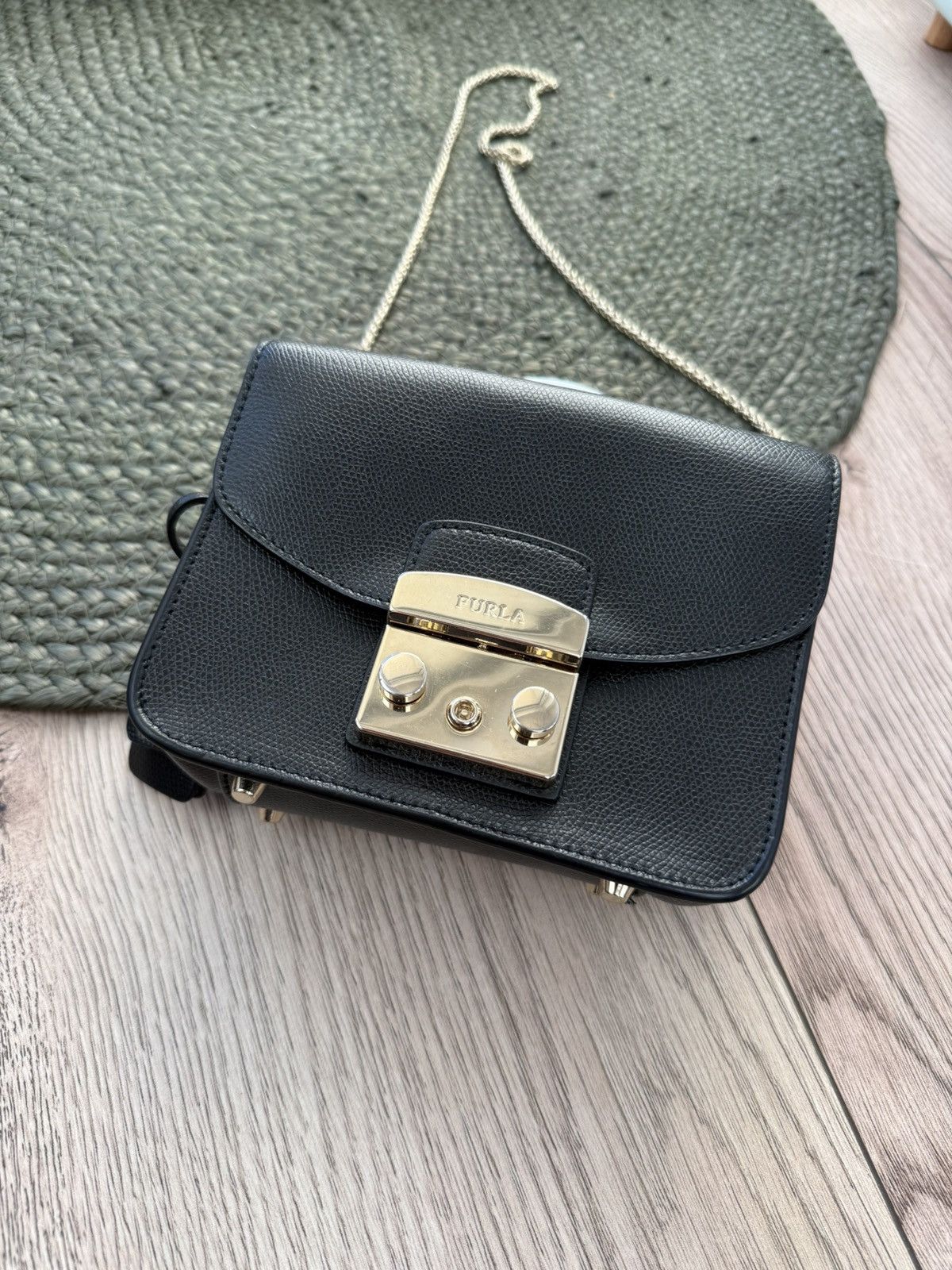 Designer × Furla Furla Leather black Handbag Size ONE SIZE - 3 Thumbnail