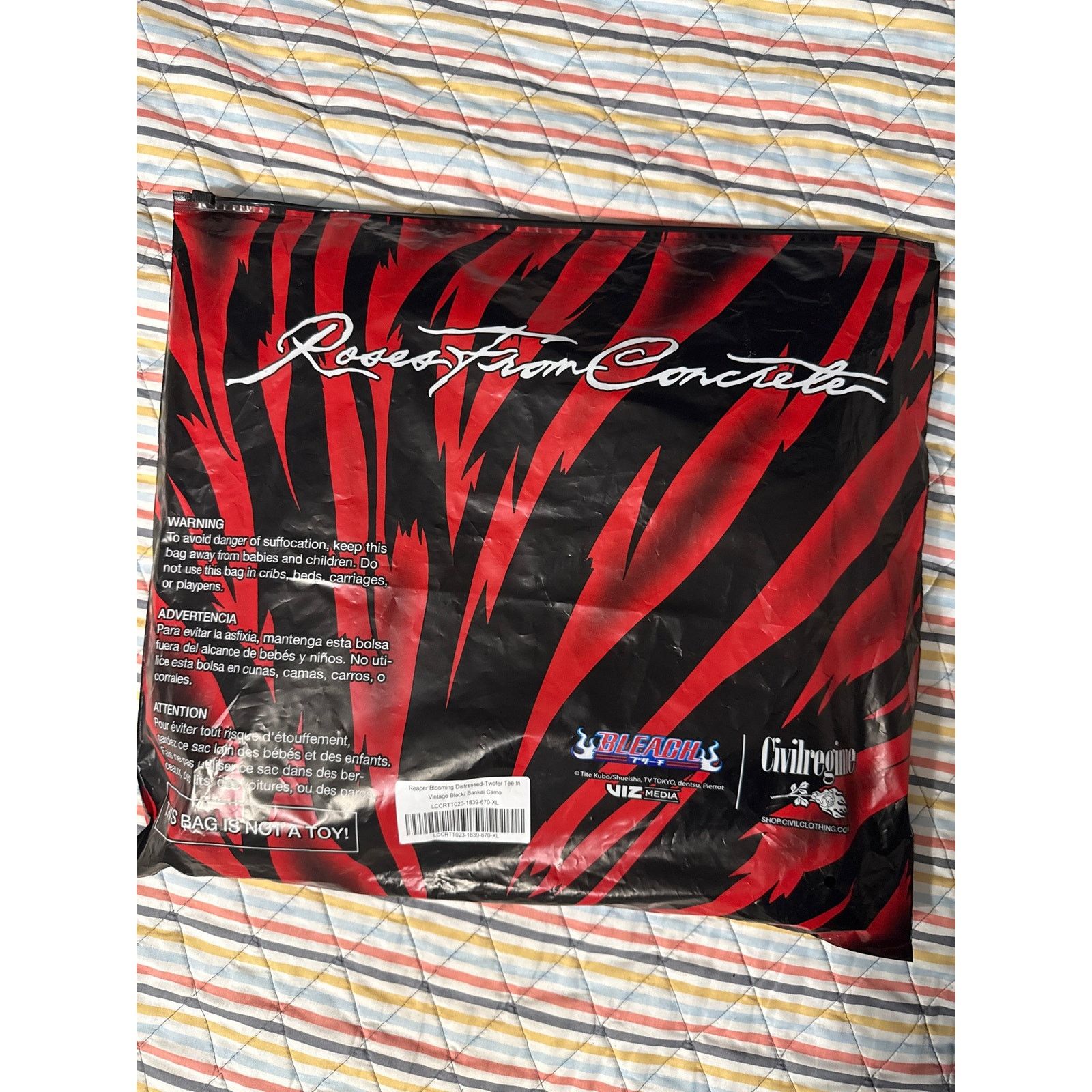 Civil Regime BRAND NEW CIVIL REGIME x BLEACH "REAPER BLOOMING" TWO-FER Size US XL / EU 56 / 4 - 6 Thumbnail