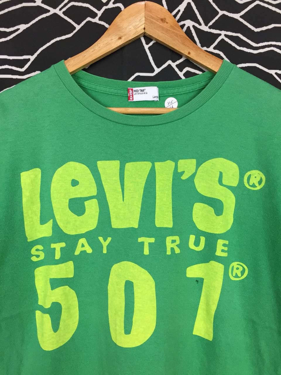 Levi's × Vintage Vtg Levi's Strauss & Co. Red Tab Levi's 501 Stay True Tee Size US L / EU 52-54 / 3 - 3 Thumbnail