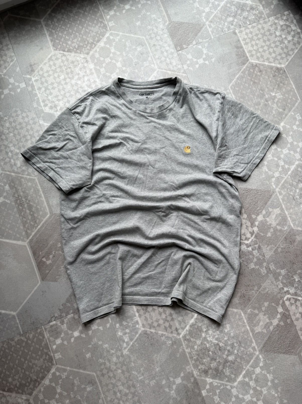 Carhartt Carhartt WIP Chase T-Shirt — Heather Grey Size US M / EU 48-50 / 2 - 1 Thumbnail