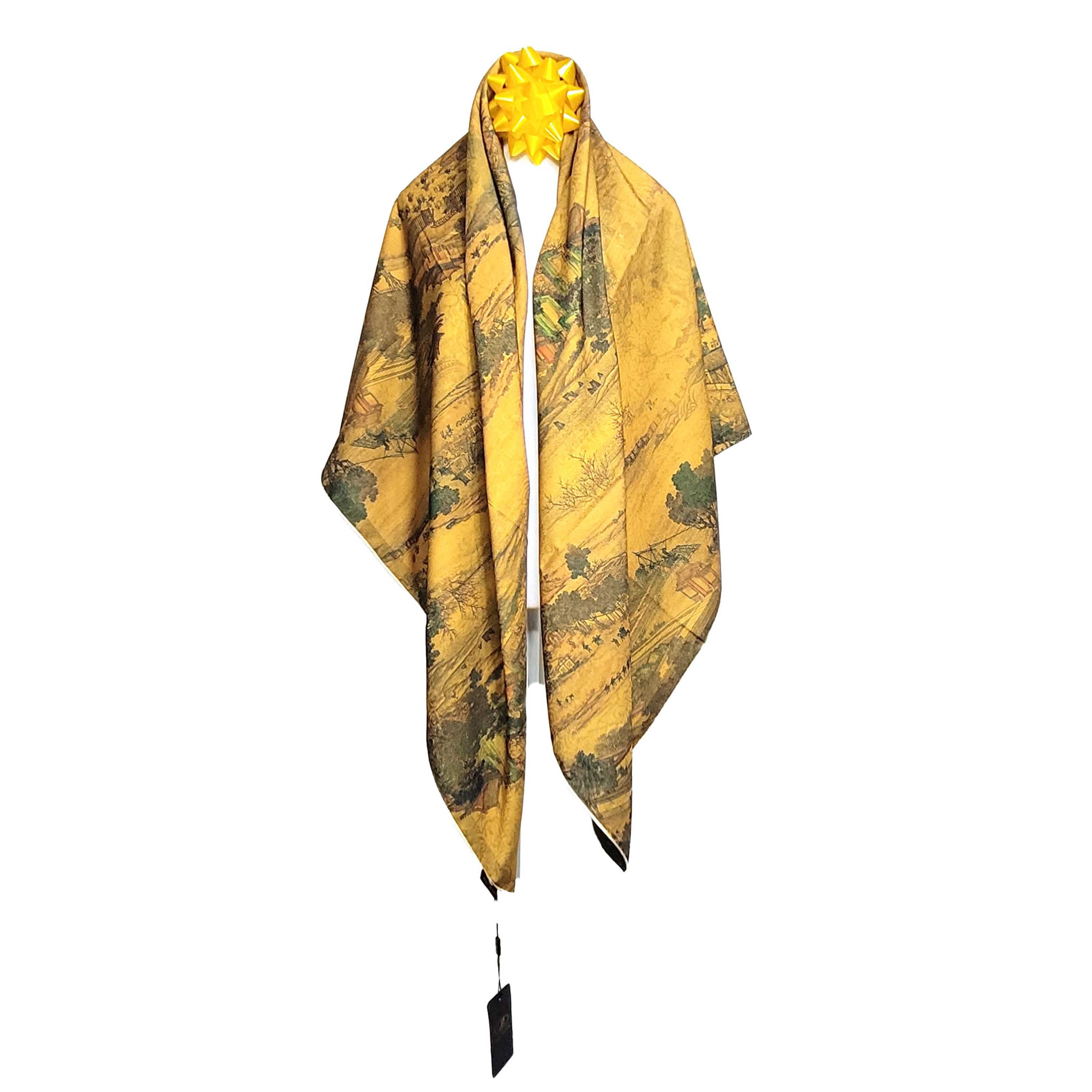 Other NWT Double Sided Silk Scarf 52"x52" Large Square Wrap 3211 Size ONE SIZE - 6 Thumbnail